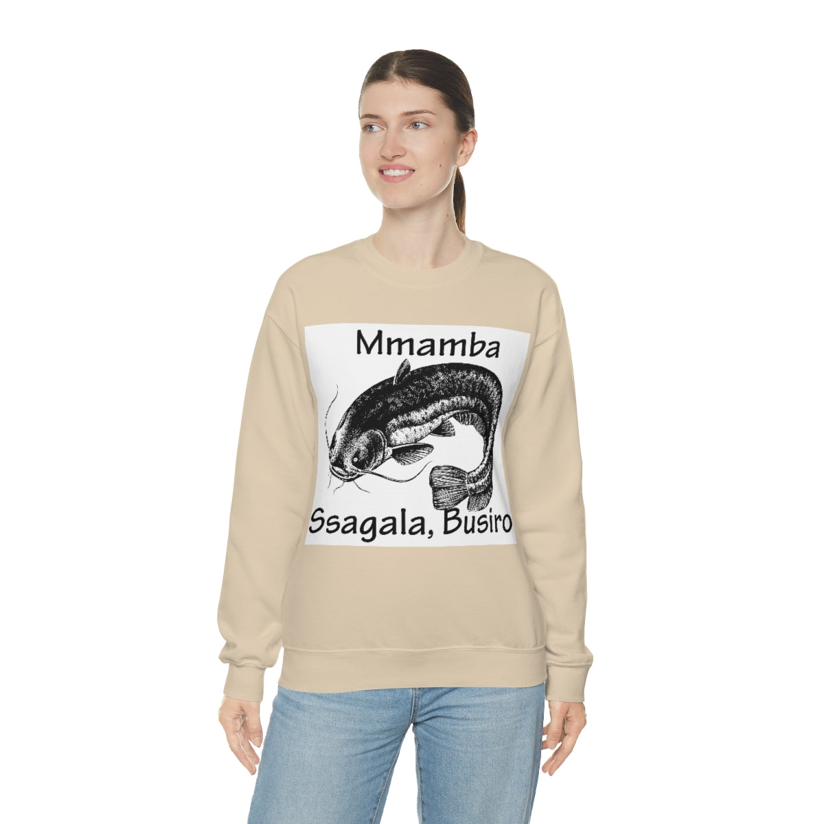 Unisex Heavy Blend™ Crewneck Sweatshirt - Mmamba Ggabunga, WB