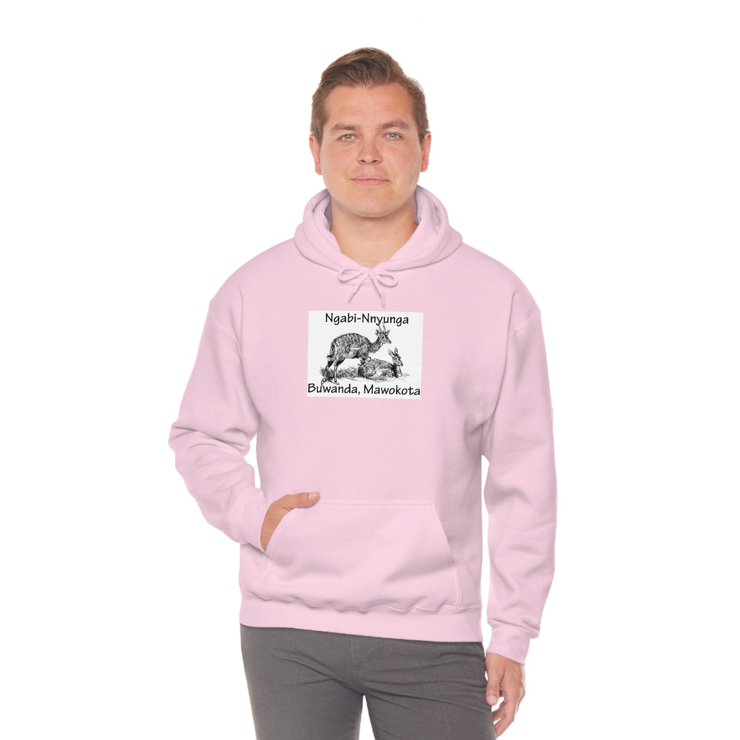 Unisex Heavy Blend™ Hooded Sweatshirt - Ngabi Nnyunga (Bushbuck-Antelope)