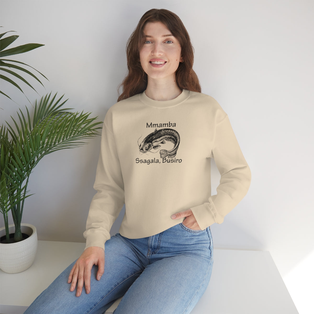 Unisex Heavy Blend™ Crewneck Sweatshirt - Mmamba Ggabunga, WT