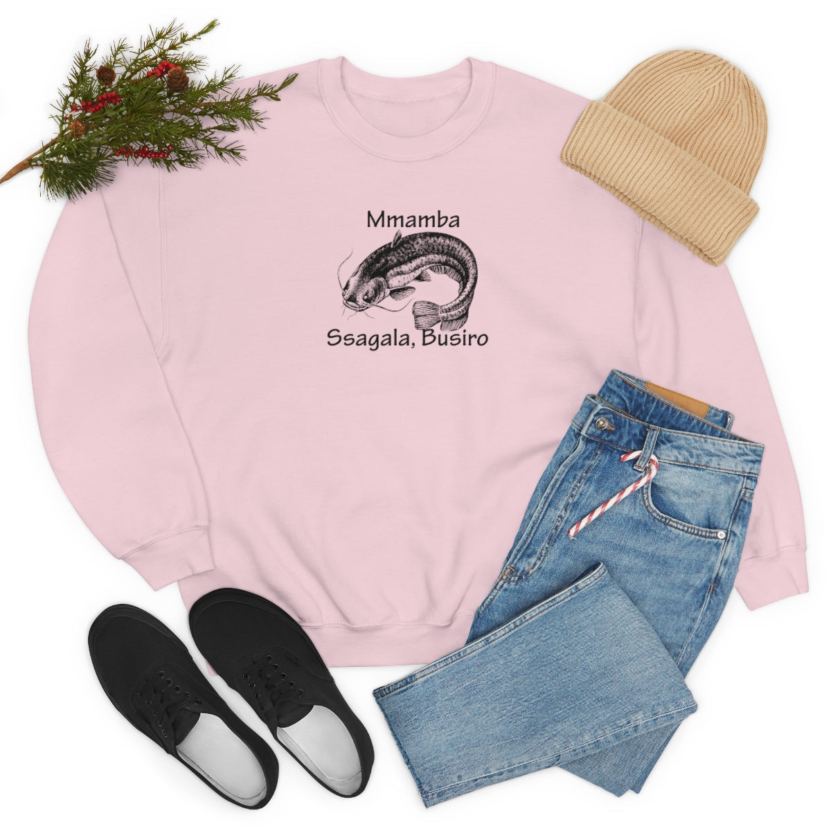 Unisex Heavy Blend™ Crewneck Sweatshirt - Mmamba Ggabunga, WT