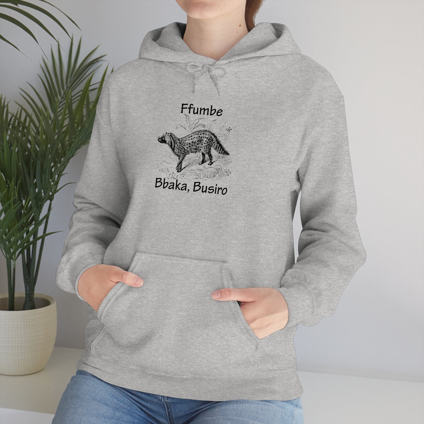 Unisex Heavy Blend™ Hooded Sweatshirt - Ffumbe (Civet Cat)