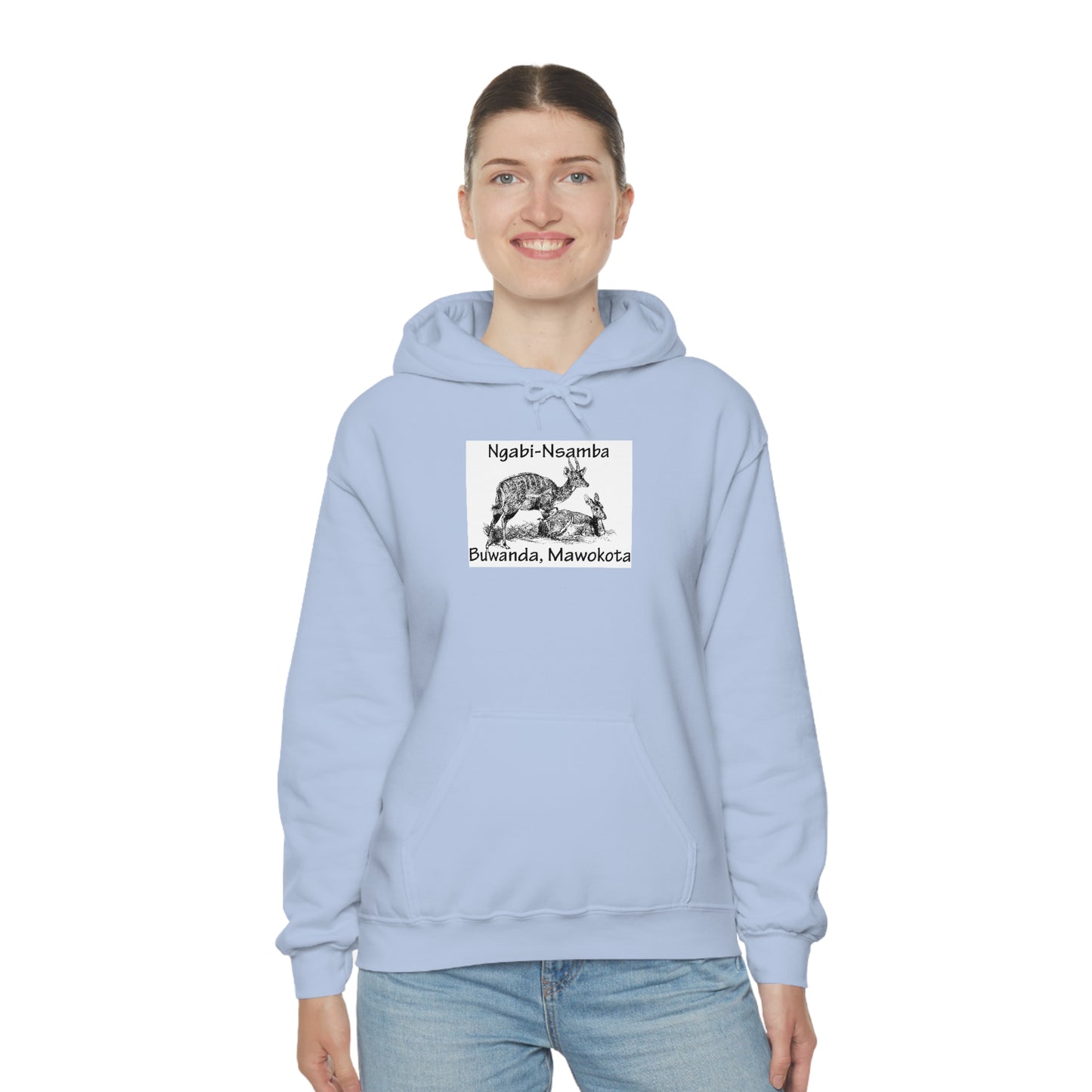 Unisex Heavy Blend™ Hooded Sweatshirt - Ngabi Nsamba (Bushbuck-Antelope)