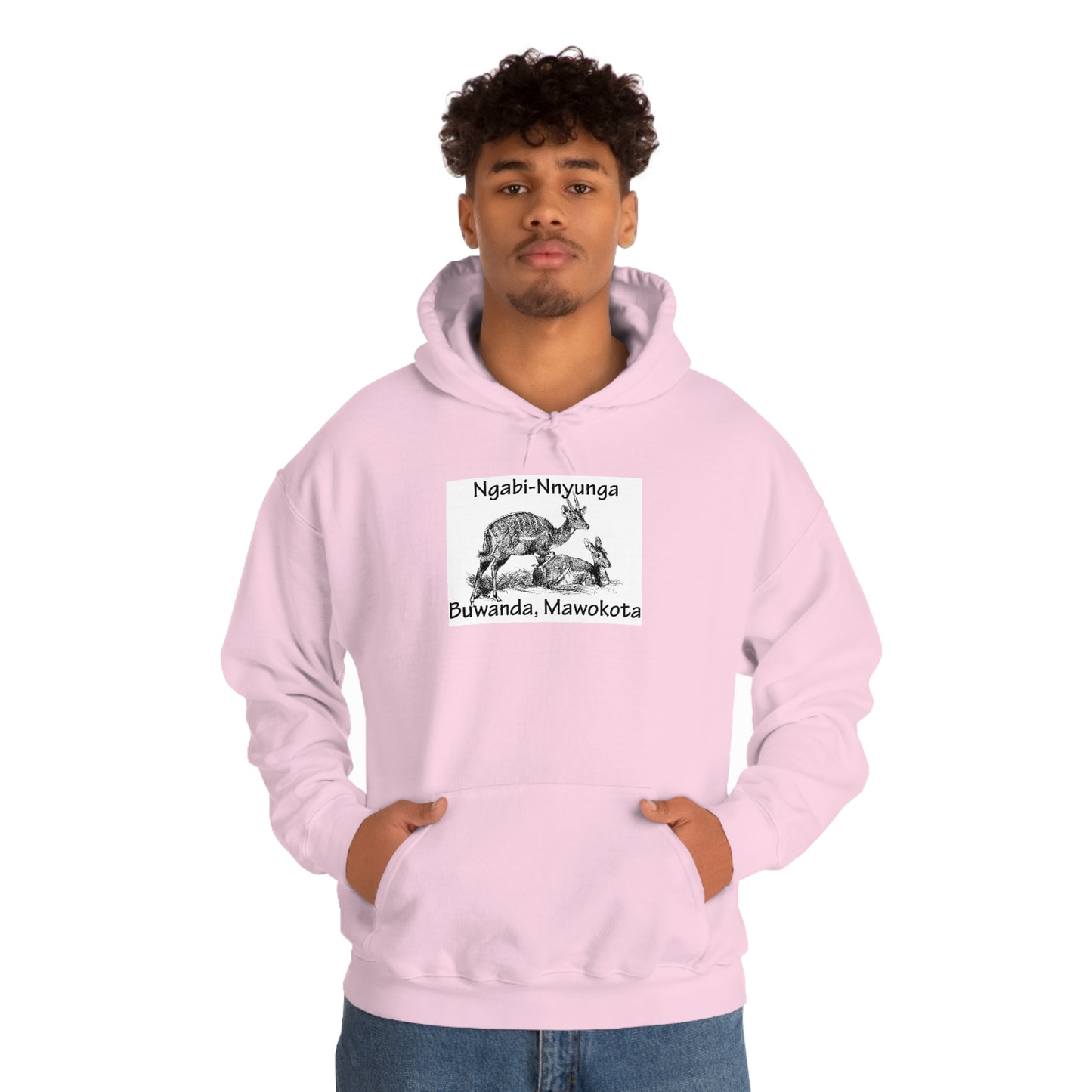 Unisex Heavy Blend™ Hooded Sweatshirt - Ngabi Nnyunga (Bushbuck-Antelope)