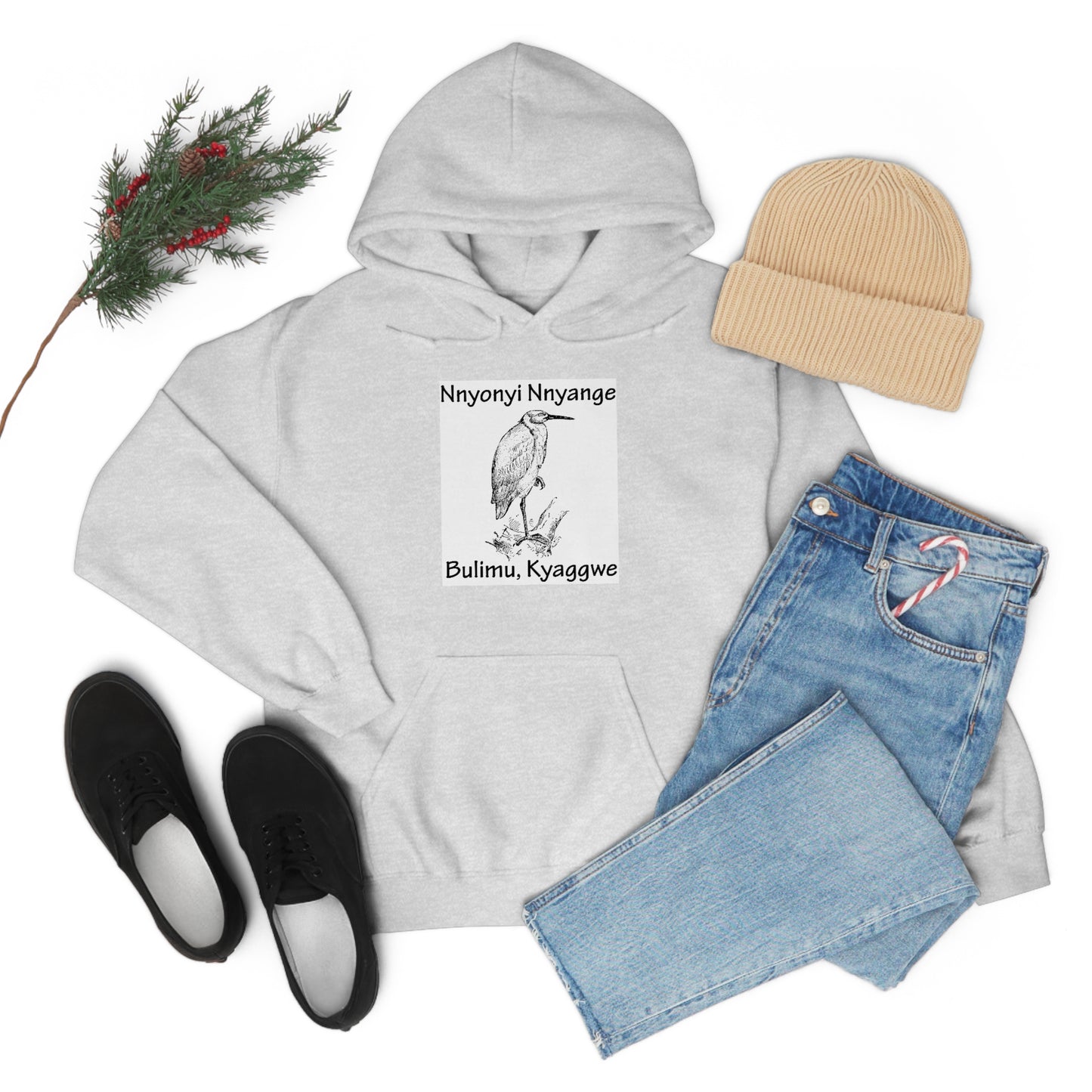 Unisex Heavy Blend™ Hooded Sweatshirt - Nnyonyi Nnyange (Cattle-Egret)