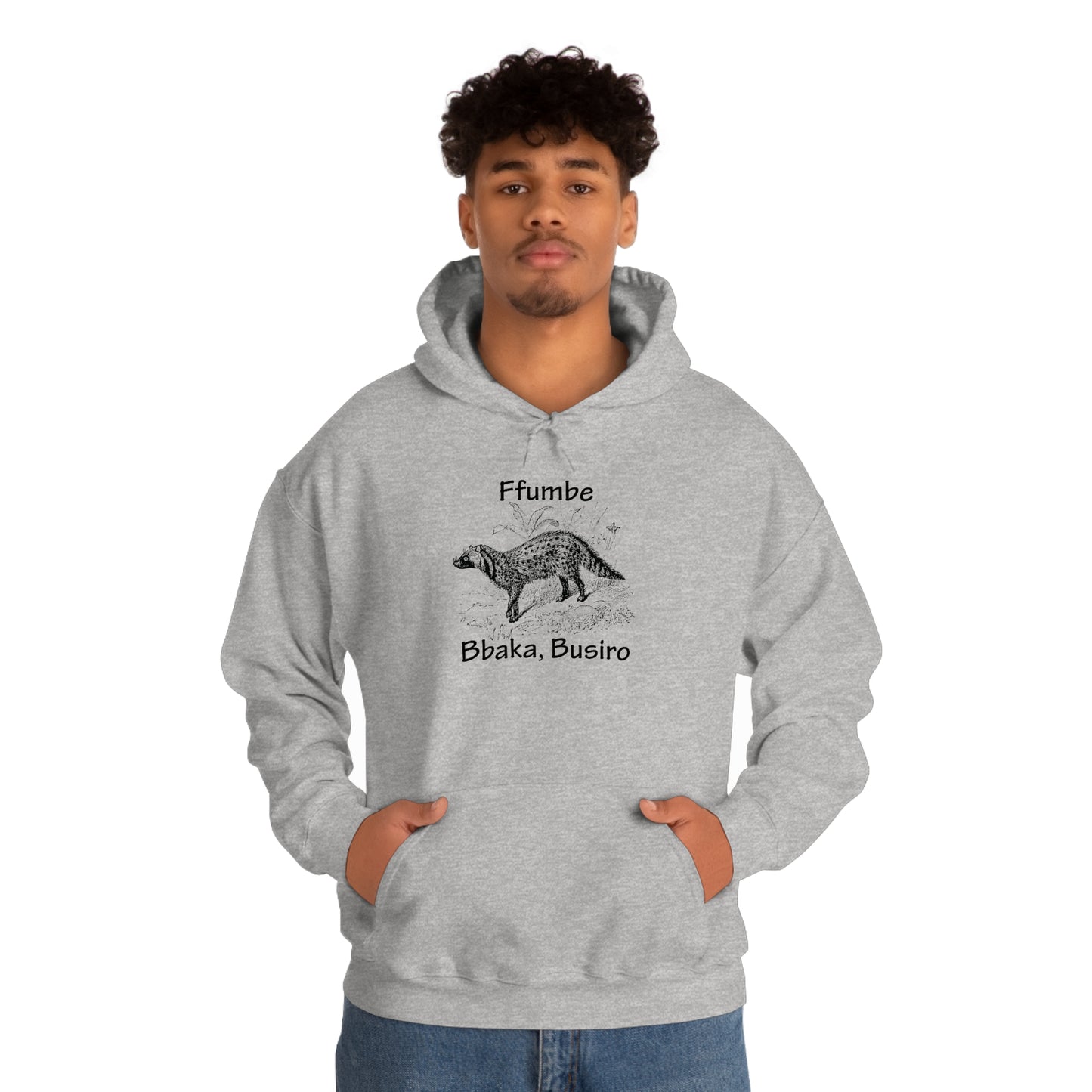 Unisex Heavy Blend™ Hooded Sweatshirt - Ffumbe (Civet Cat)