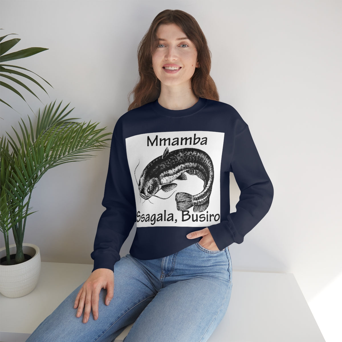 Unisex Heavy Blend™ Crewneck Sweatshirt - Mmamba Ggabunga, WB