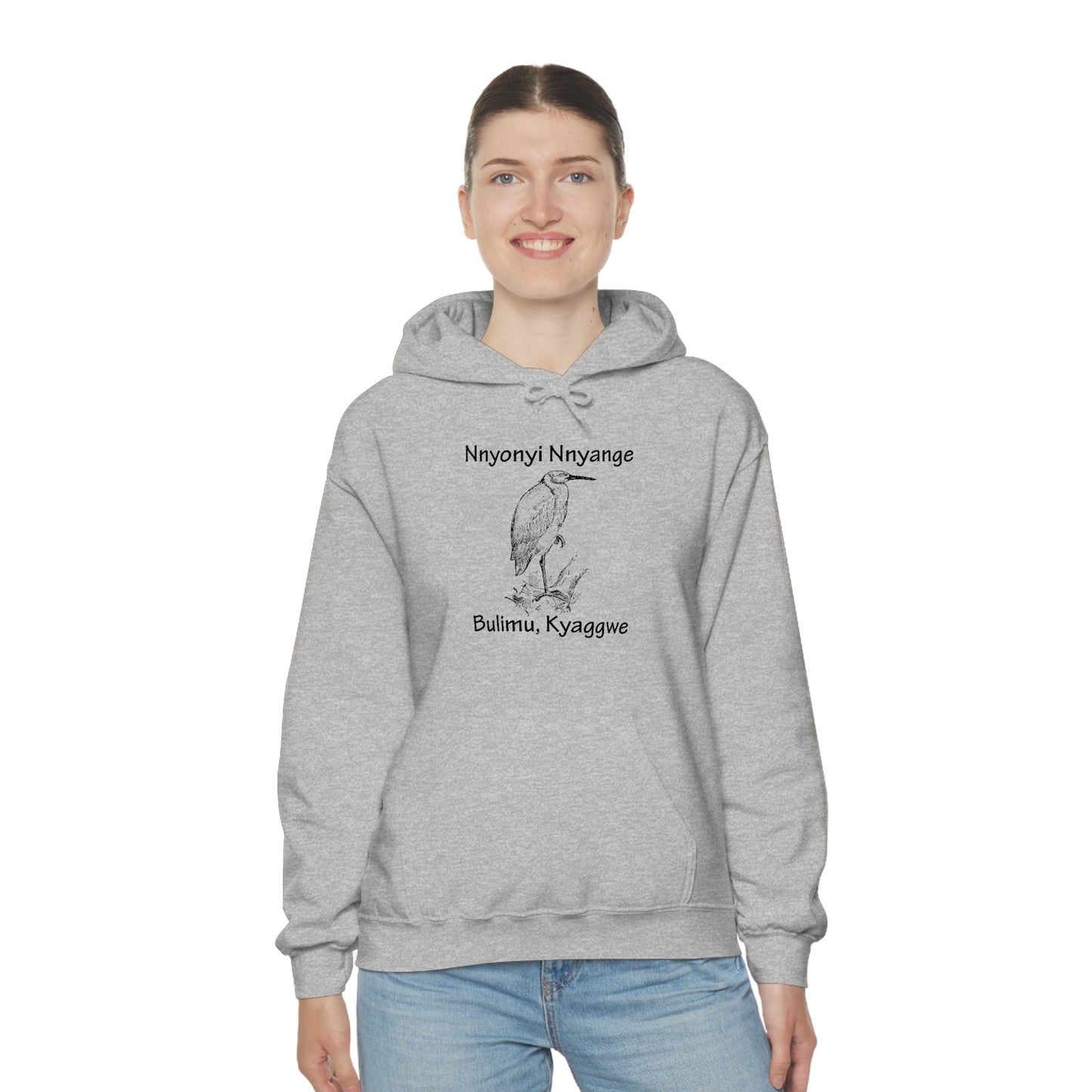 Unisex Heavy Blend™ Hooded Sweatshirt - Nnyonyi Nnyange (Cattle-Egret)