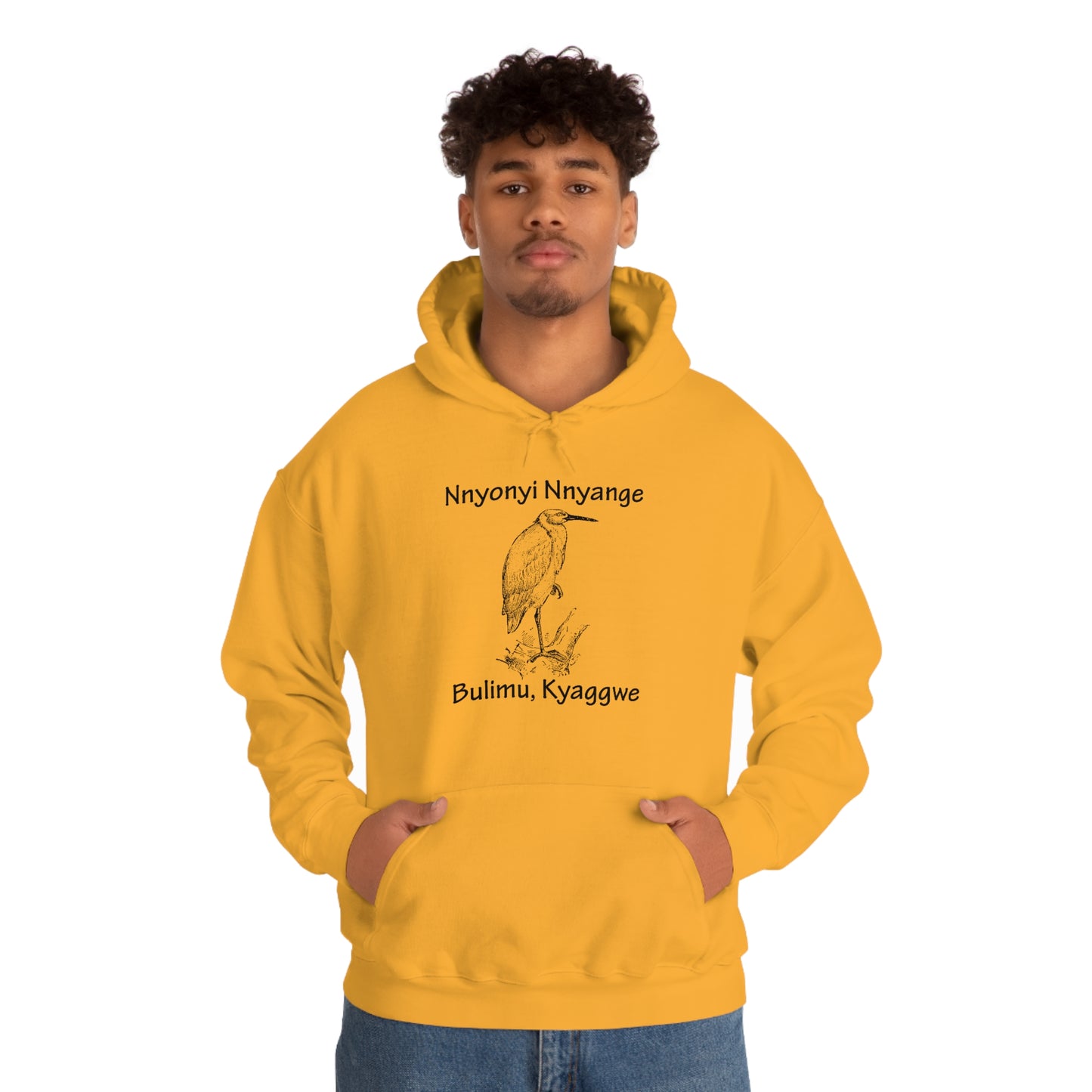 Unisex Heavy Blend™ Hooded Sweatshirt - Nnyonyi Nnyange (Cattle-Egret)