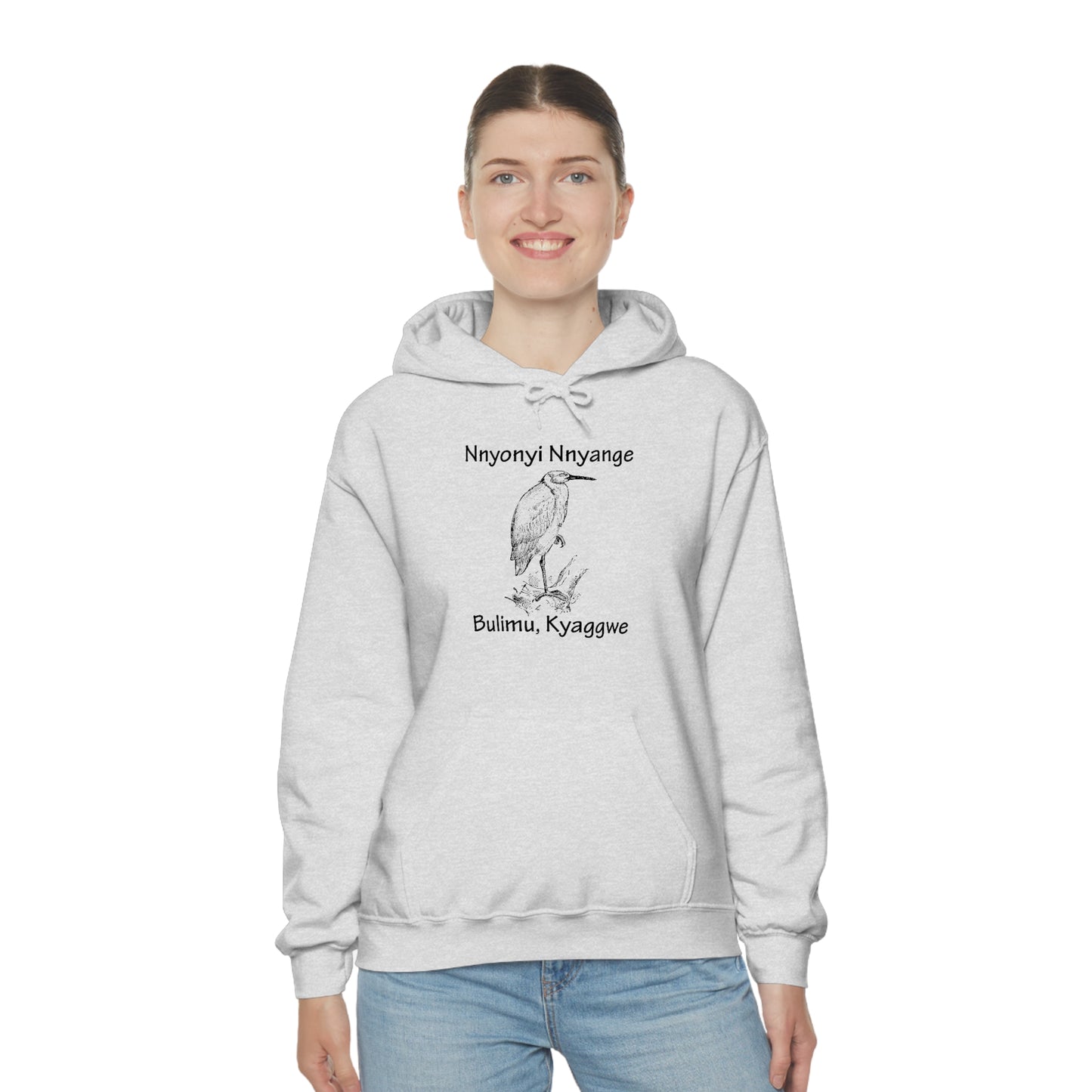 Unisex Heavy Blend™ Hooded Sweatshirt - Nnyonyi Nnyange (Cattle-Egret)