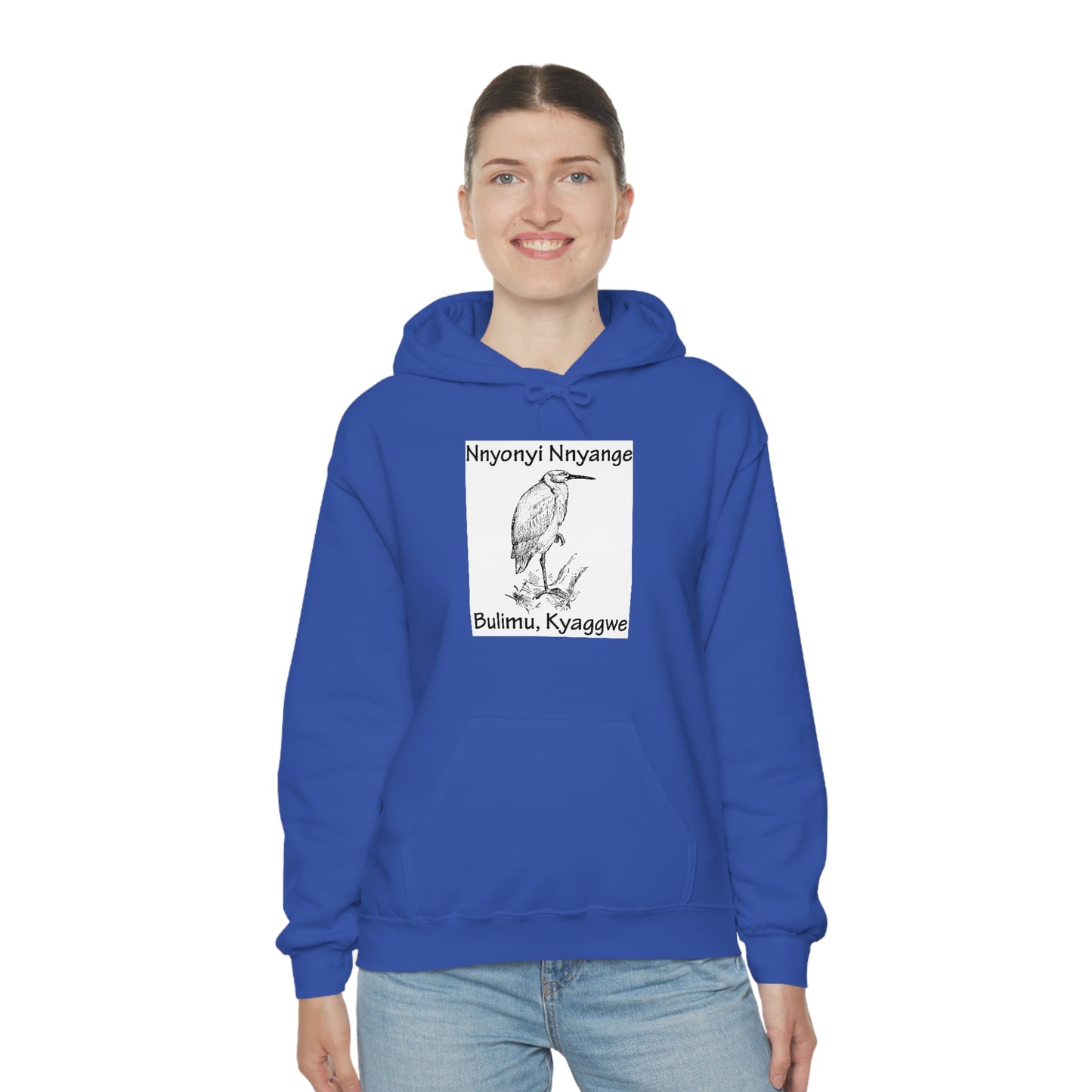 Unisex Heavy Blend™ Hooded Sweatshirt - Nnyonyi Nnyange (Cattle-Egret)