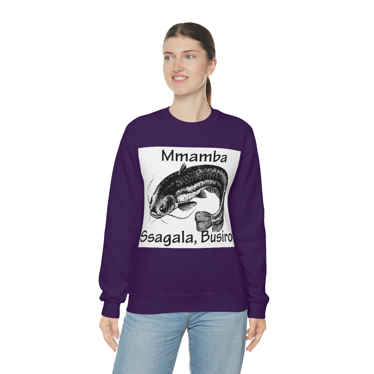 Unisex Heavy Blend™ Crewneck Sweatshirt - Mmamba Ggabunga, WB