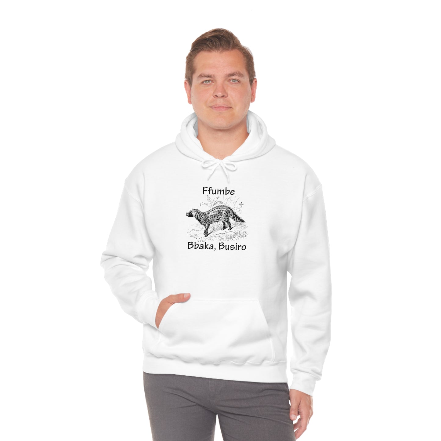 Unisex Heavy Blend™ Hooded Sweatshirt - Ffumbe (Civet Cat)