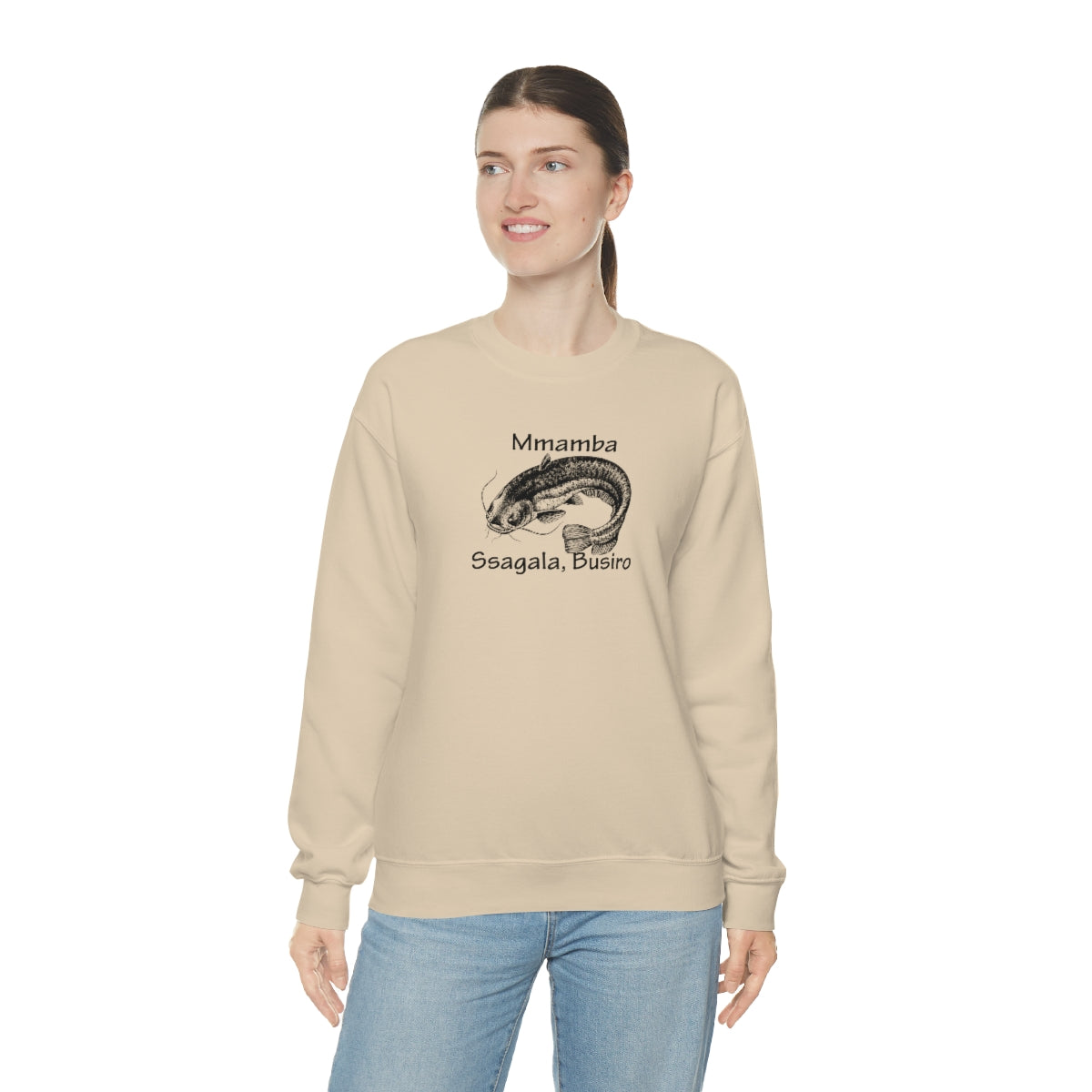 Unisex Heavy Blend™ Crewneck Sweatshirt - Mmamba Ggabunga, WT