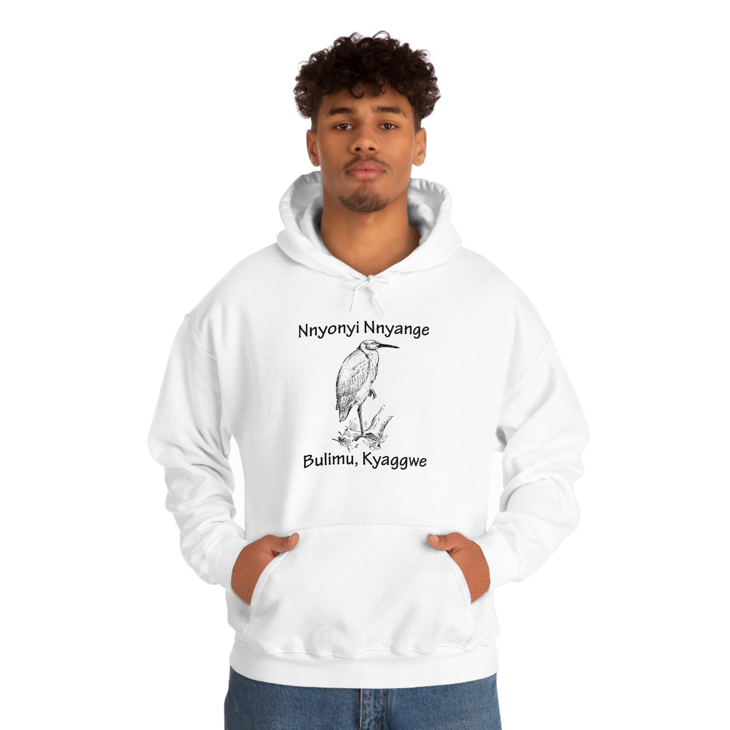 Unisex Heavy Blend™ Hooded Sweatshirt - Nnyonyi Nnyange (Cattle-Egret)