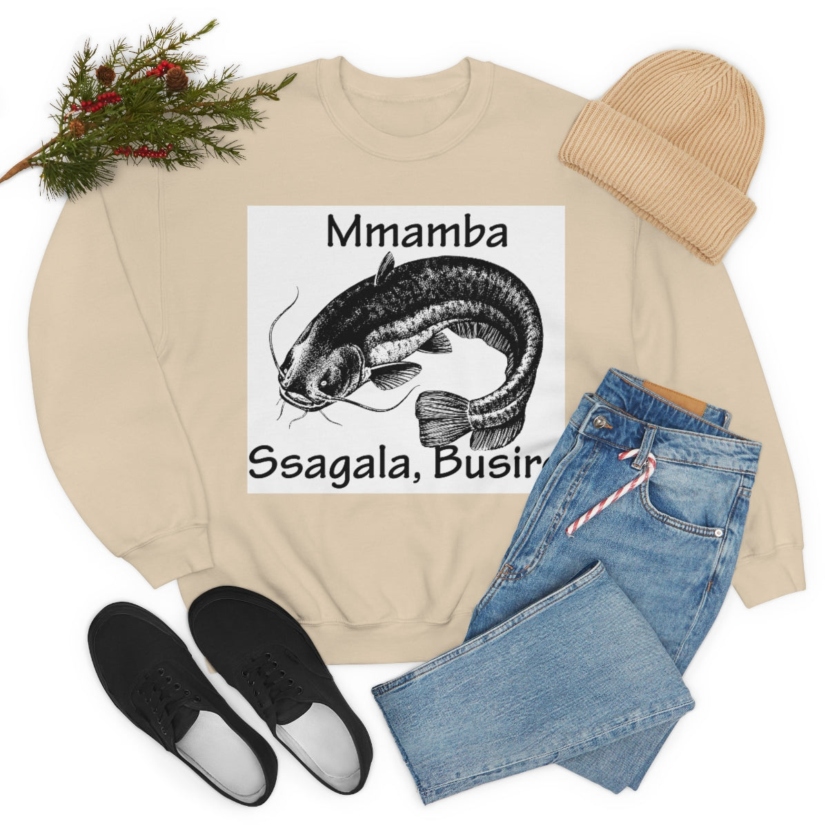 Unisex Heavy Blend™ Crewneck Sweatshirt - Mmamba Ggabunga, WB