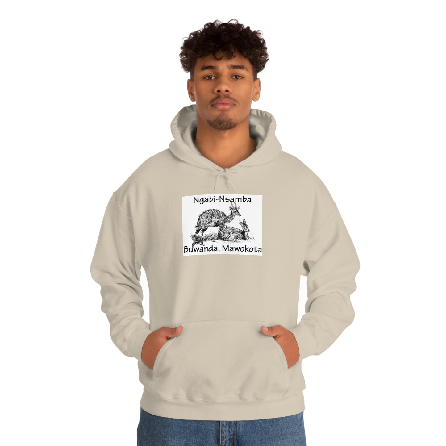 Unisex Heavy Blend™ Hooded Sweatshirt - Ngabi Nsamba (Bushbuck-Antelope)