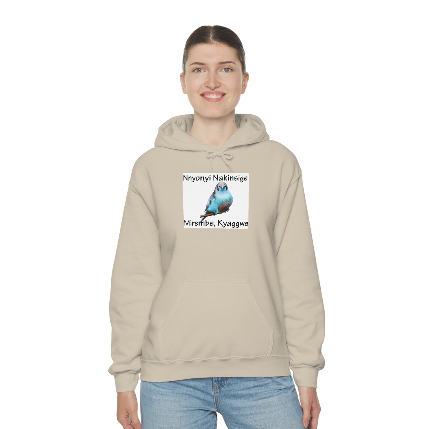 Unisex Heavy Blend™ Hooded Sweatshirt - Nnyonyi Nakinsige (Cheeked Cordon-Bleu)