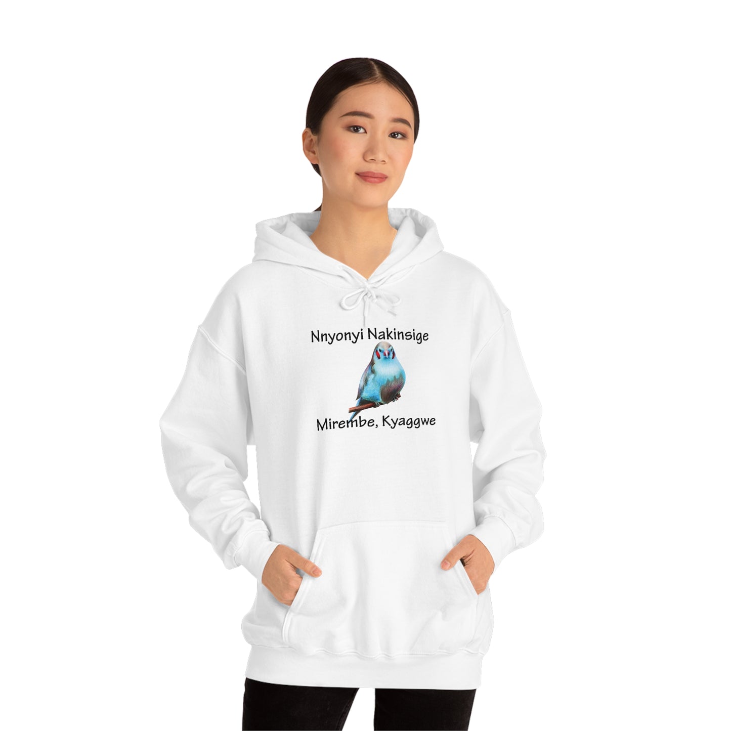 Unisex Heavy Blend™ Hooded Sweatshirt - Nnyonyi Nakinsige (Cheeked Cordon-Bleu)