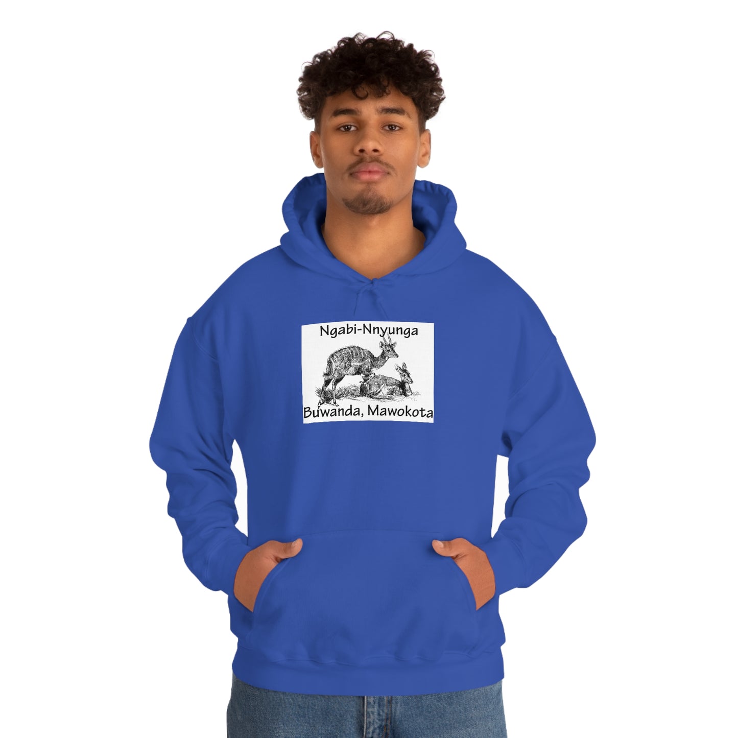 Unisex Heavy Blend™ Hooded Sweatshirt - Ngabi Nnyunga (Bushbuck-Antelope)