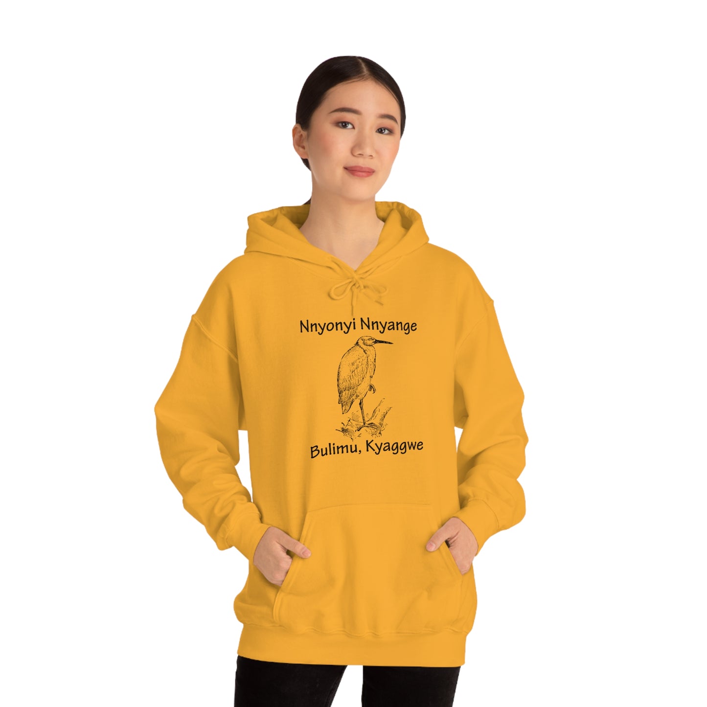 Unisex Heavy Blend™ Hooded Sweatshirt - Nnyonyi Nnyange (Cattle-Egret)