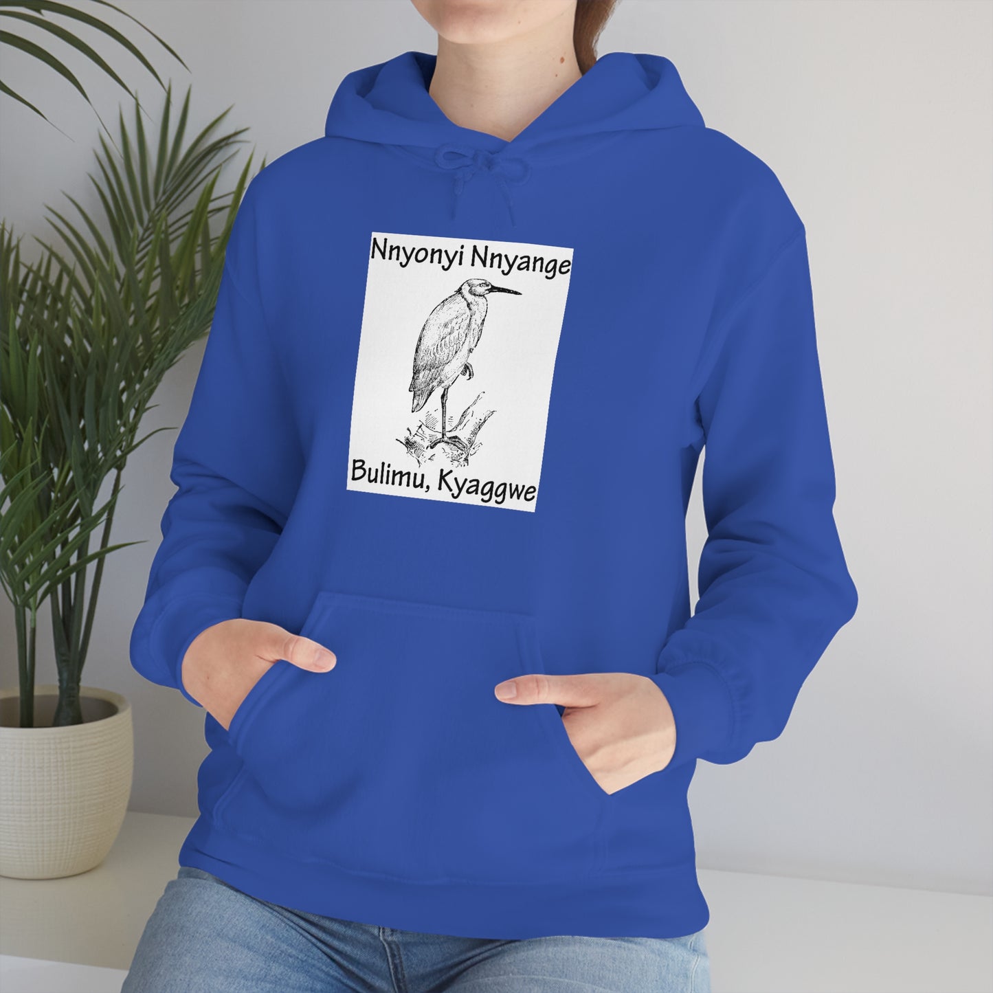 Unisex Heavy Blend™ Hooded Sweatshirt - Nnyonyi Nnyange (Cattle-Egret)