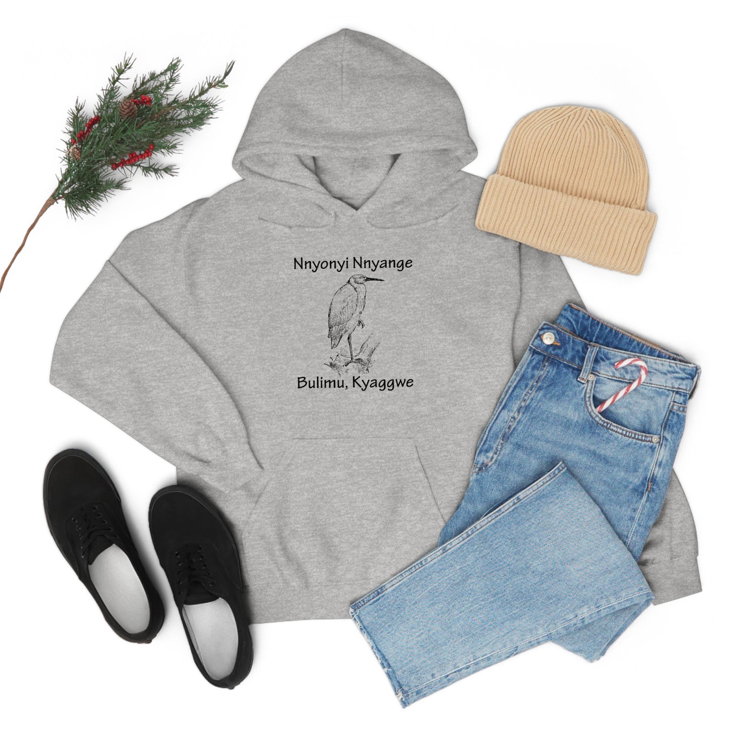 Unisex Heavy Blend™ Hooded Sweatshirt - Nnyonyi Nnyange (Cattle-Egret)