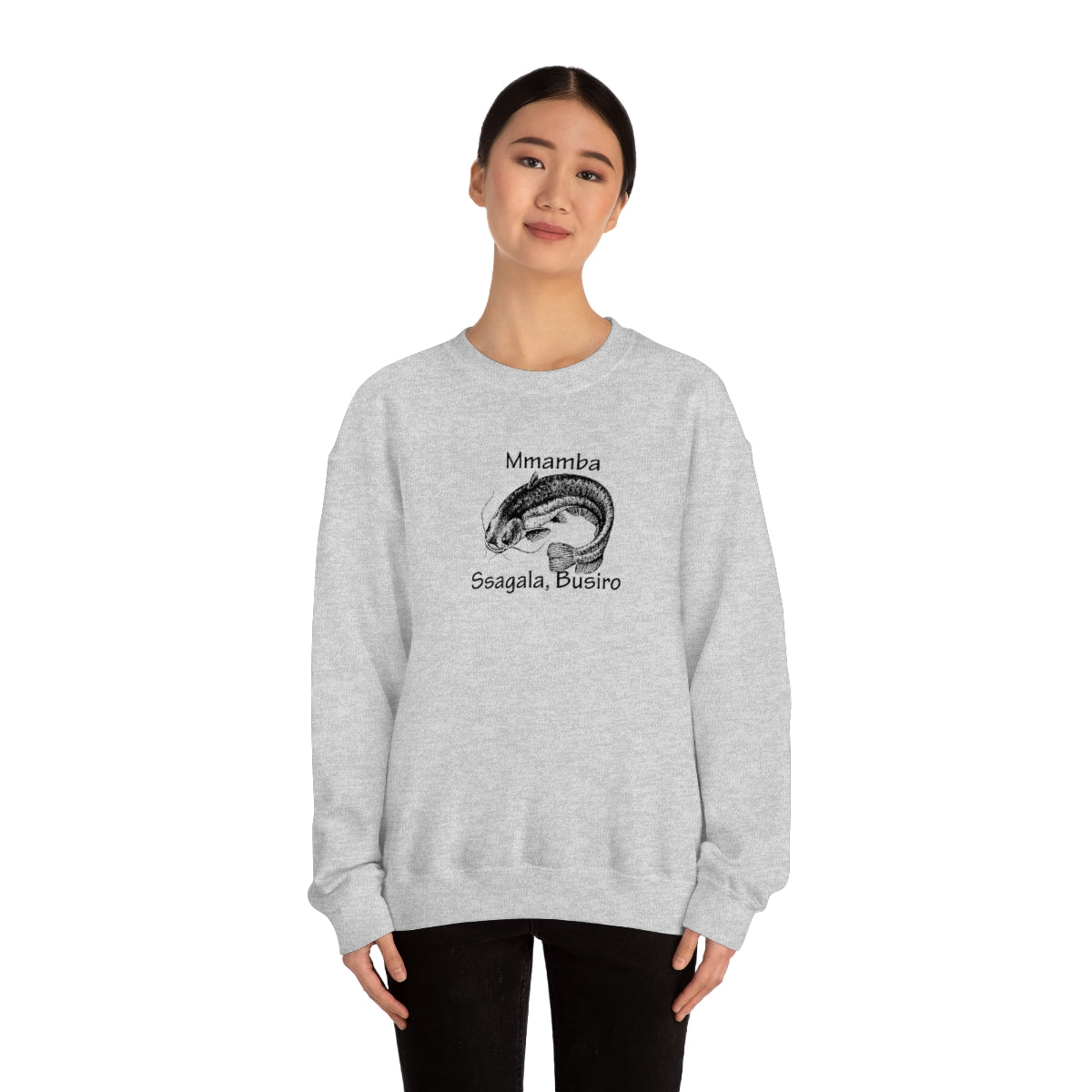 Unisex Heavy Blend™ Crewneck Sweatshirt - Mmamba Ggabunga, WT