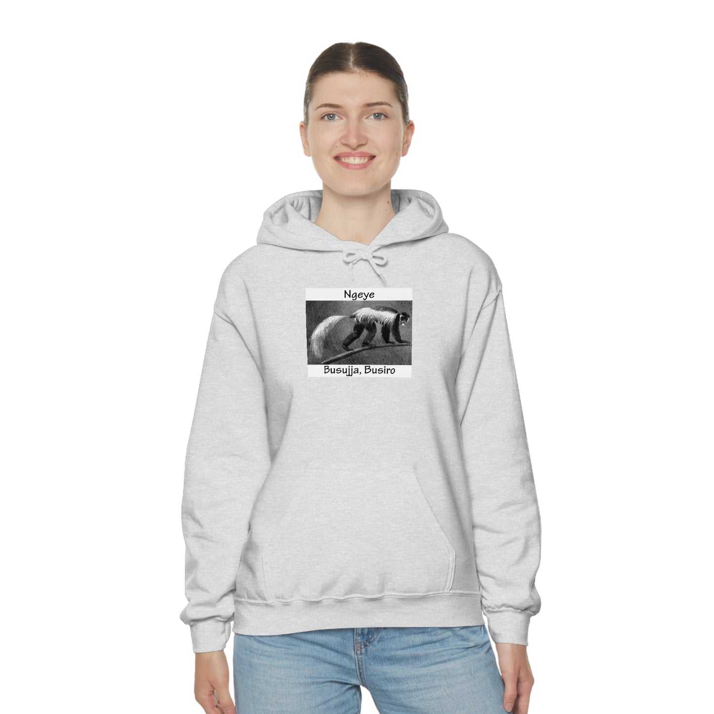 Unisex Heavy Blend™ Hooded Sweatshirt - Ngeye (Colobus Monkey)