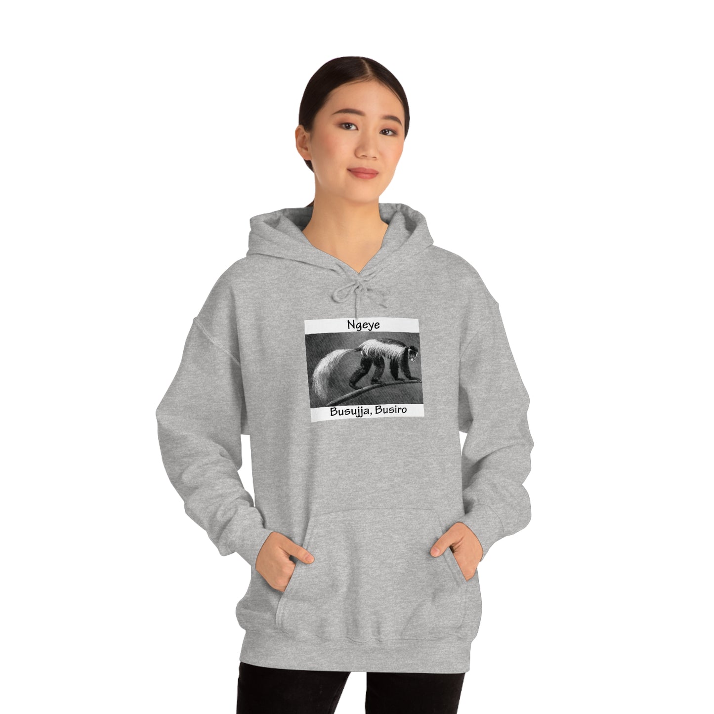 Unisex Heavy Blend™ Hooded Sweatshirt - Ngeye (Colobus Monkey)