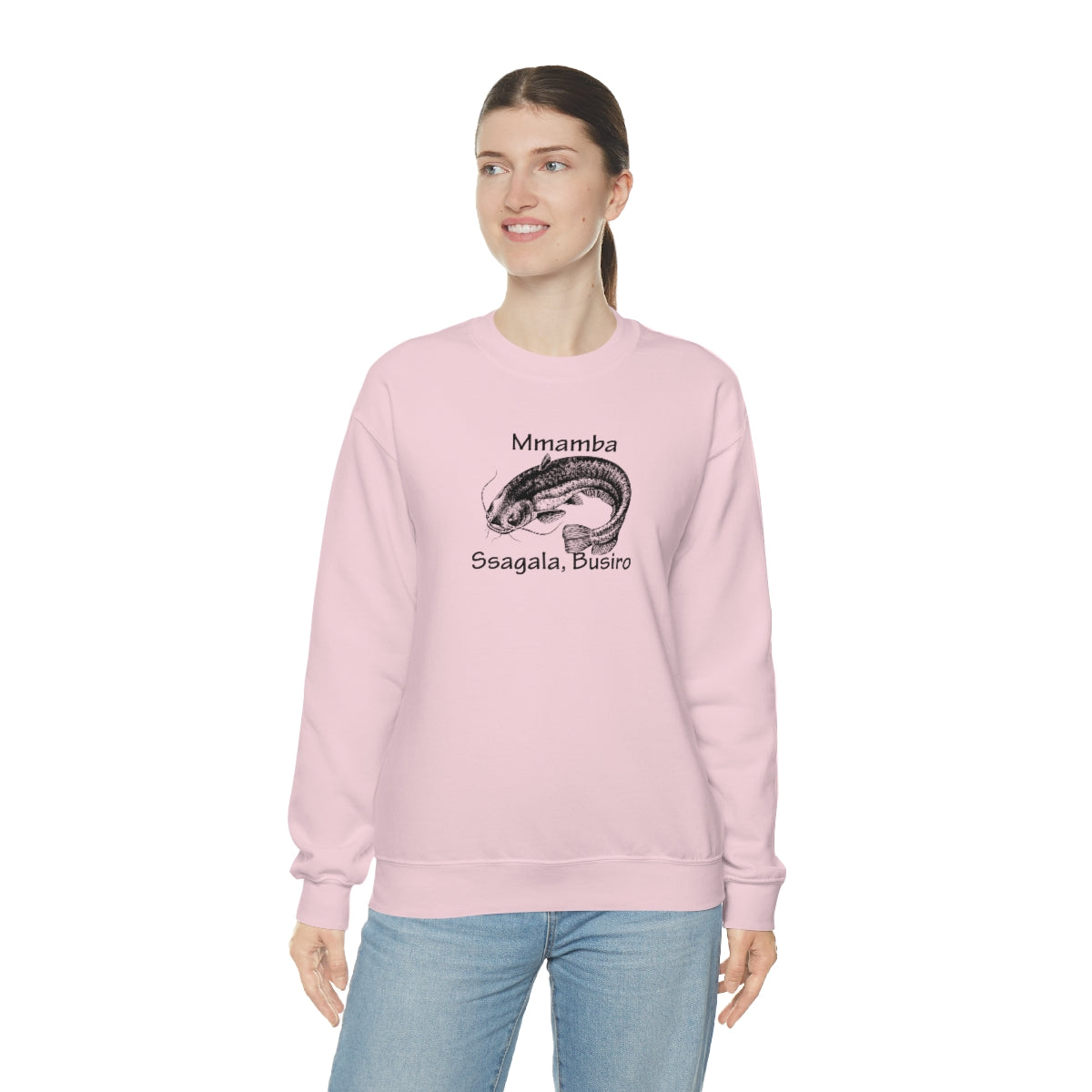 Unisex Heavy Blend™ Crewneck Sweatshirt - Mmamba Ggabunga, WT