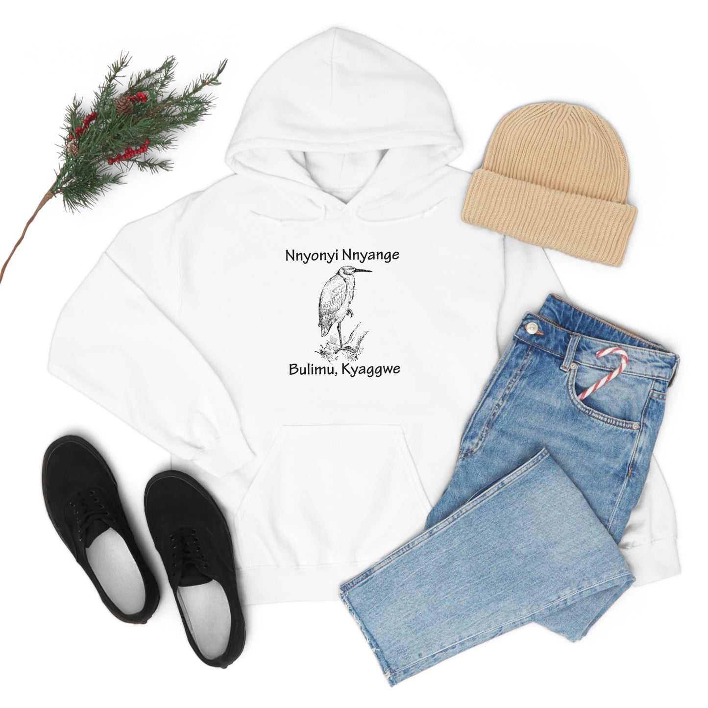 Unisex Heavy Blend™ Hooded Sweatshirt - Nnyonyi Nnyange (Cattle-Egret)