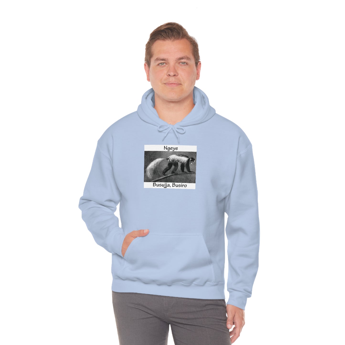 Unisex Heavy Blend™ Hooded Sweatshirt - Ngeye (Colobus Monkey)