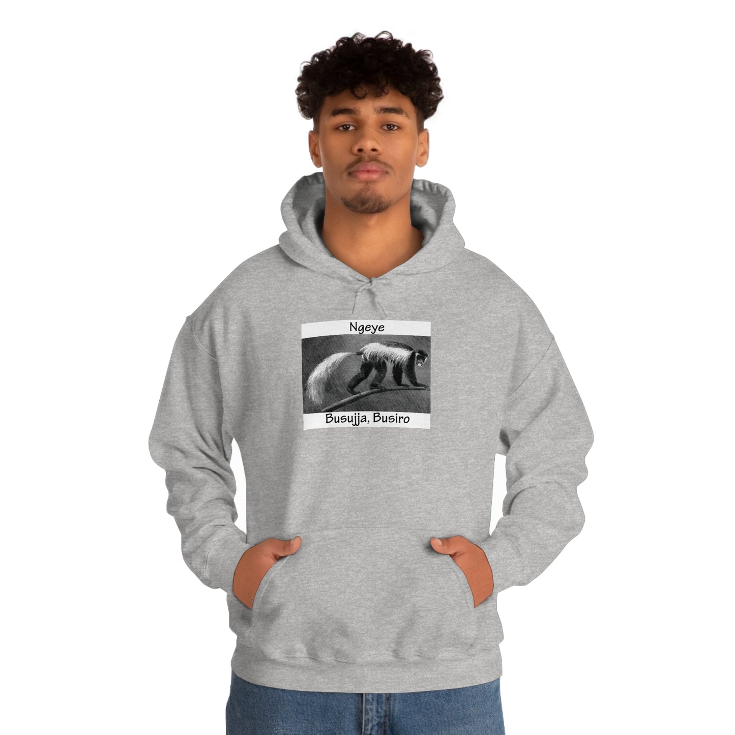 Unisex Heavy Blend™ Hooded Sweatshirt - Ngeye (Colobus Monkey)