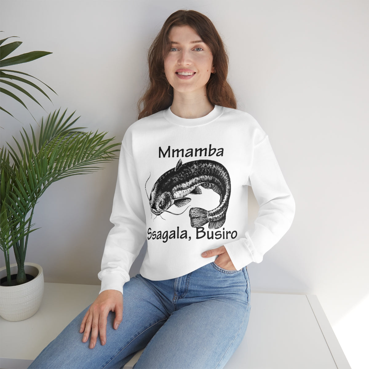 Unisex Heavy Blend™ Crewneck Sweatshirt - Mmamba Ggabunga, WB