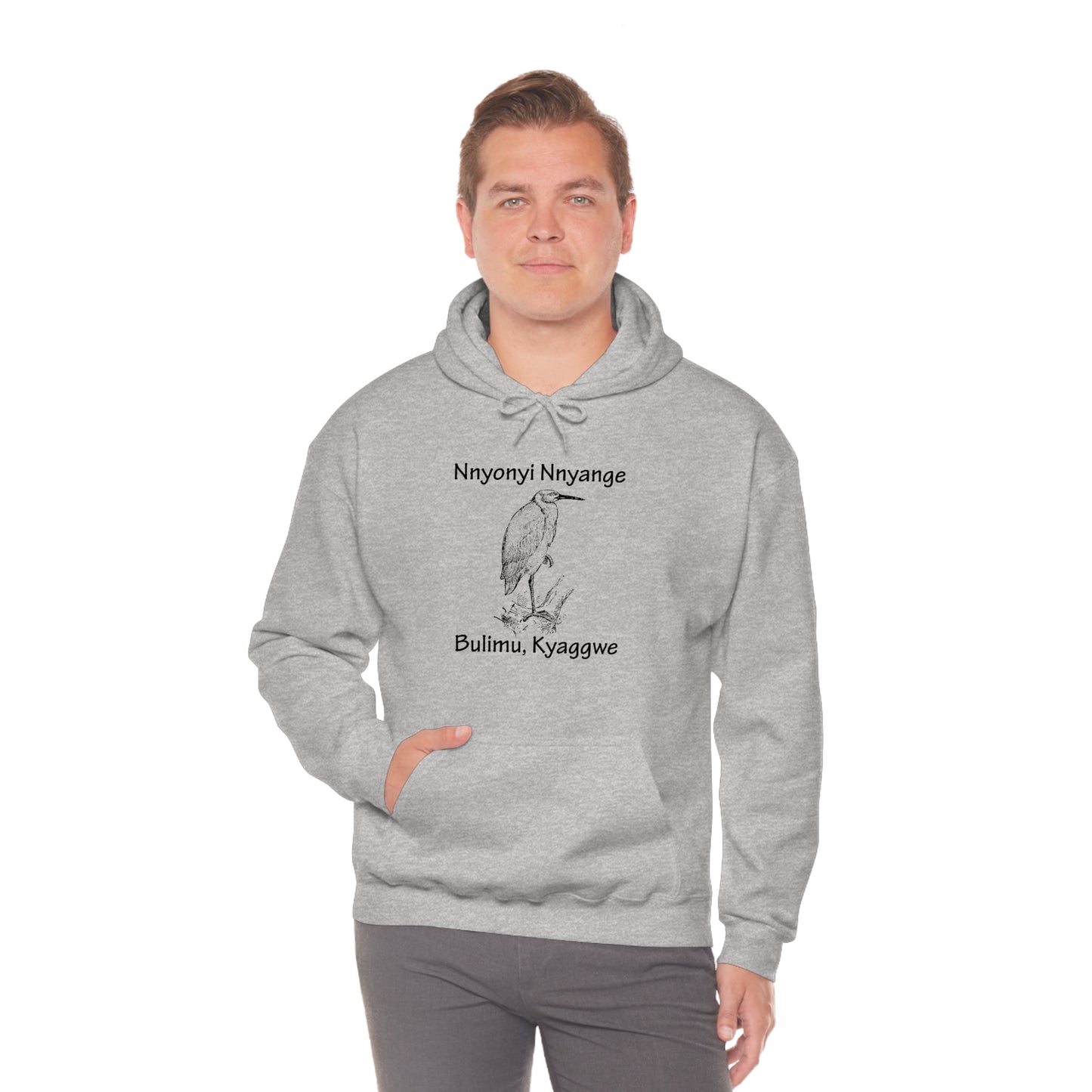 Unisex Heavy Blend™ Hooded Sweatshirt - Nnyonyi Nnyange (Cattle-Egret)