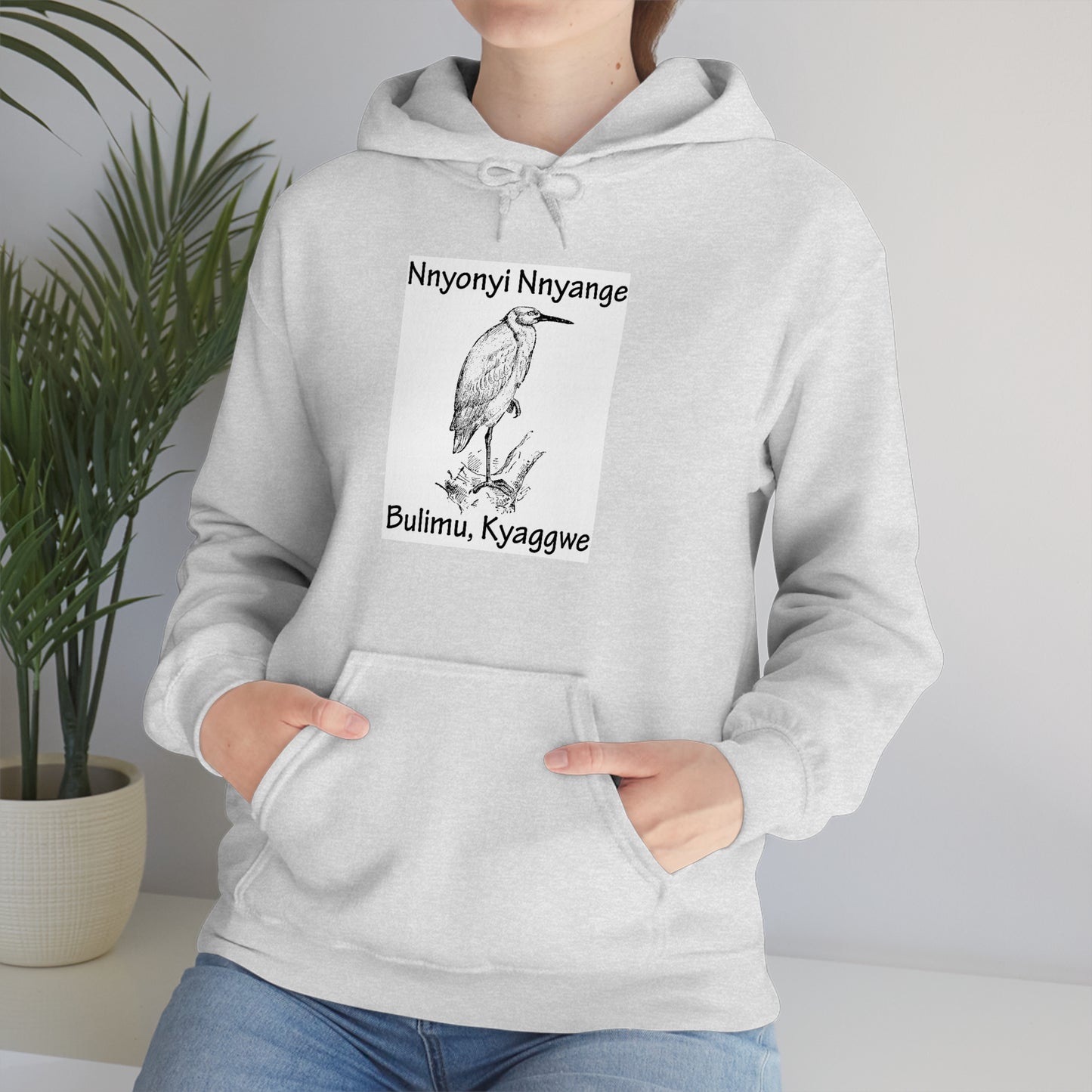 Unisex Heavy Blend™ Hooded Sweatshirt - Nnyonyi Nnyange (Cattle-Egret)