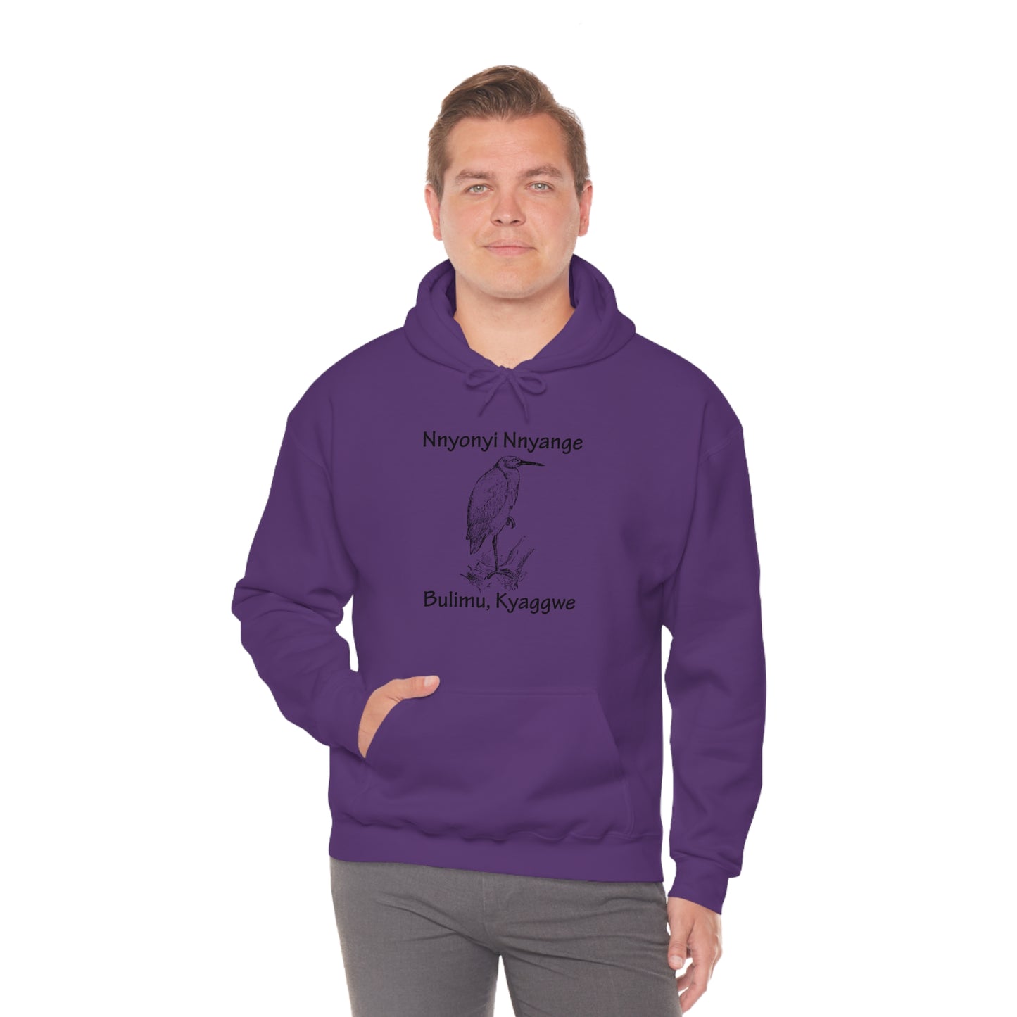 Unisex Heavy Blend™ Hooded Sweatshirt - Nnyonyi Nnyange (Cattle-Egret)