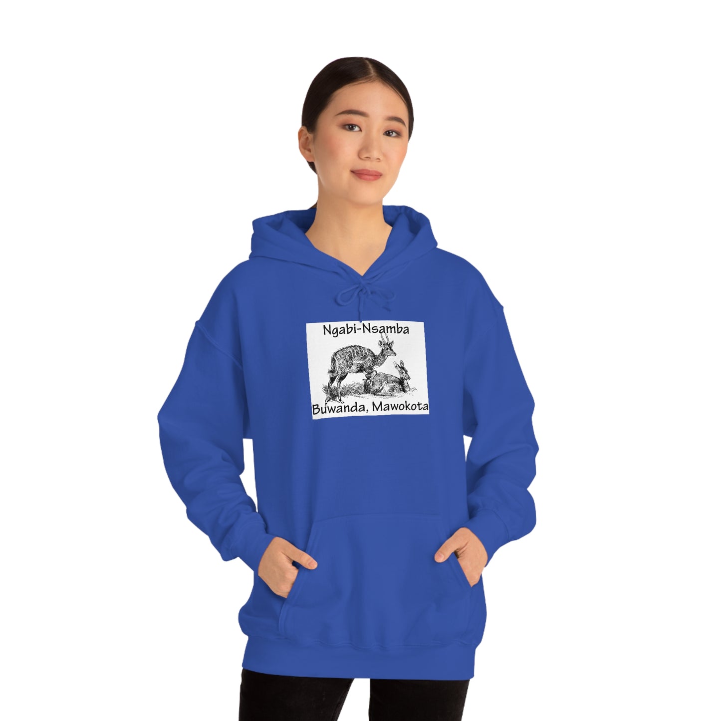 Unisex Heavy Blend™ Hooded Sweatshirt - Ngabi Nsamba (Bushbuck-Antelope)