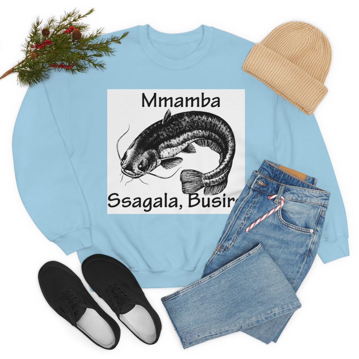 Unisex Heavy Blend™ Crewneck Sweatshirt - Mmamba Ggabunga, WB