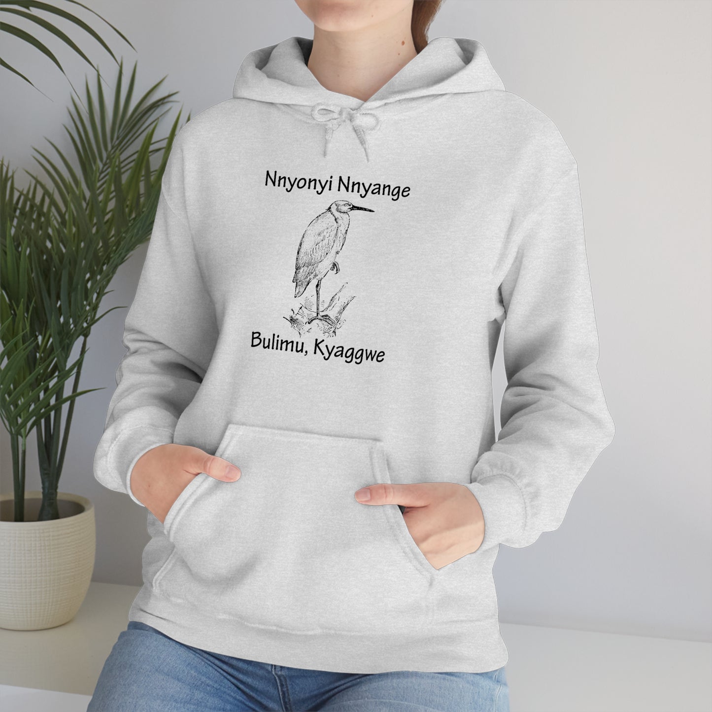 Unisex Heavy Blend™ Hooded Sweatshirt - Nnyonyi Nnyange (Cattle-Egret)