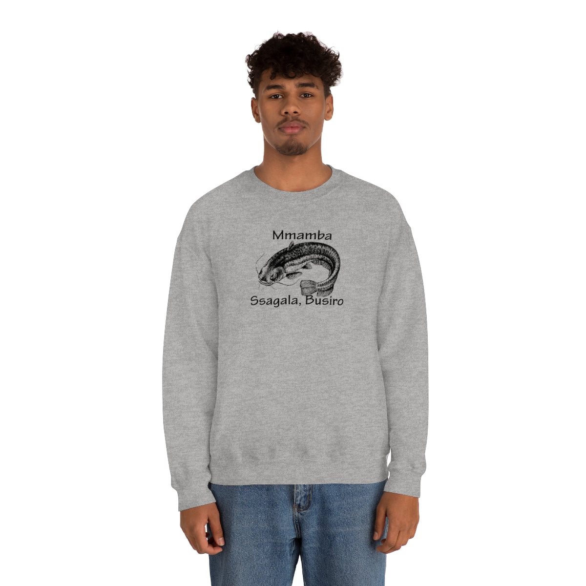 Unisex Heavy Blend™ Crewneck Sweatshirt - Mmamba Ggabunga, WT