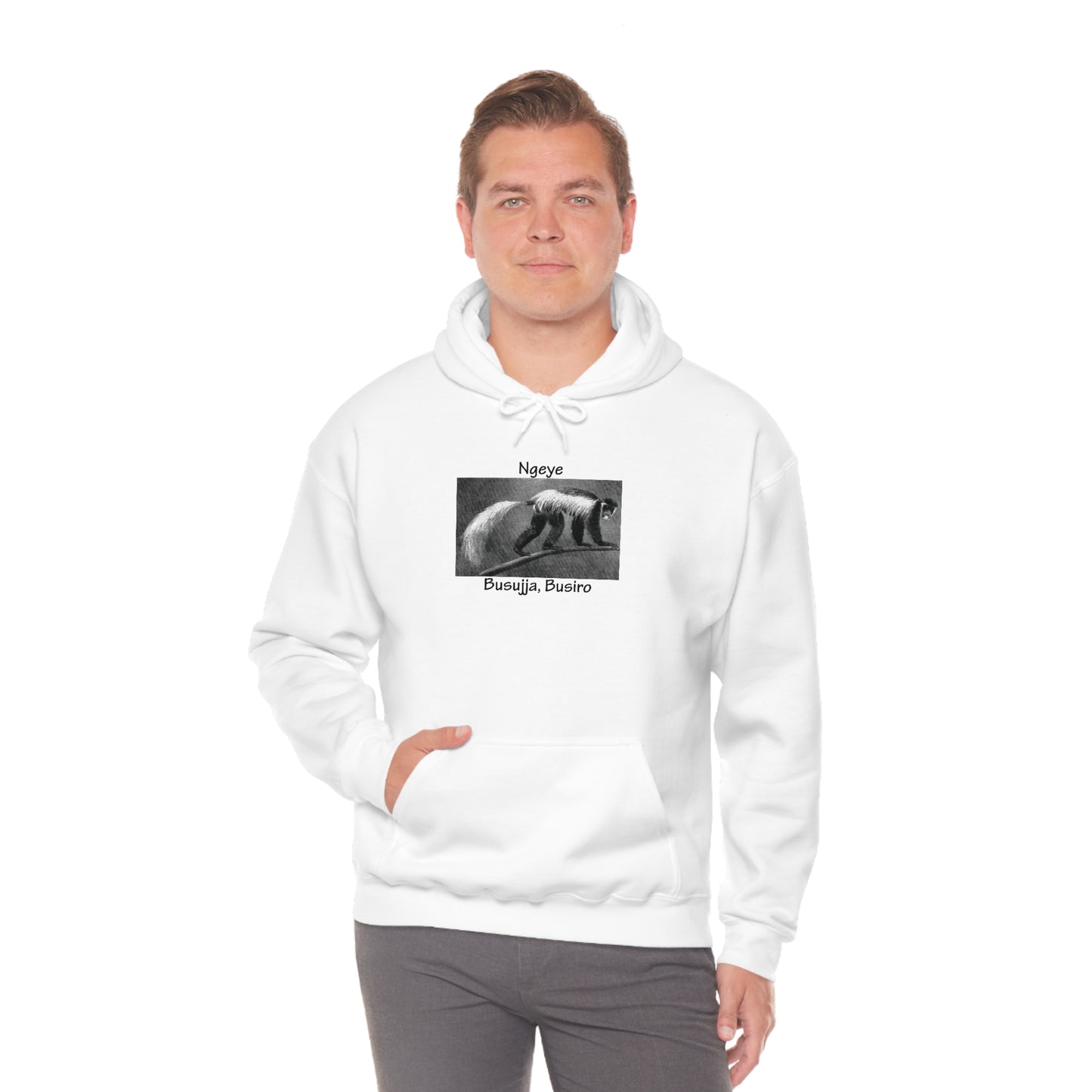 Unisex Heavy Blend™ Hooded Sweatshirt - Ngeye (Colobus Monkey)