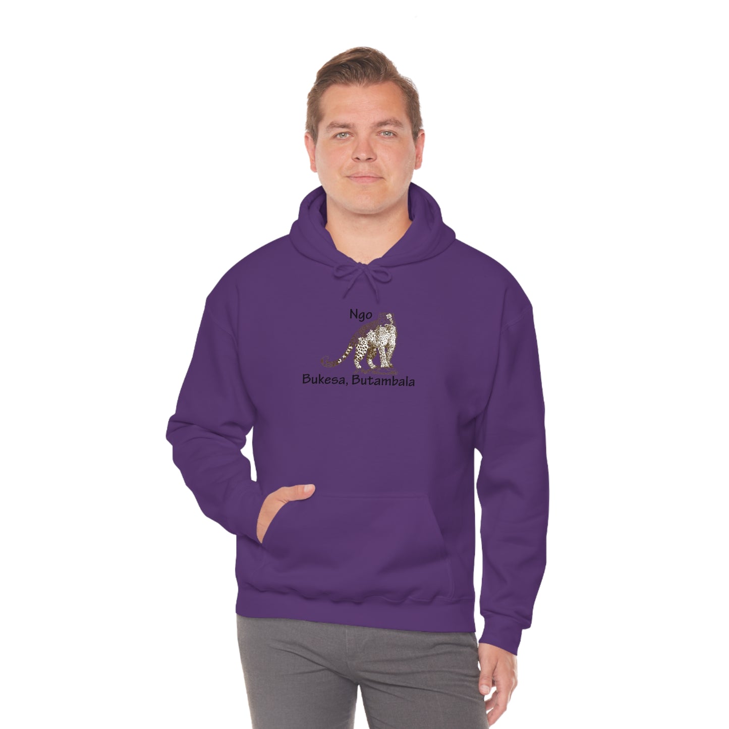 Unisex Heavy Blend™ Hooded Sweatshirt - Ngo (Leoppard)