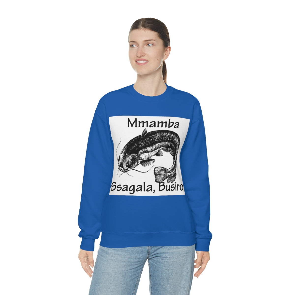 Unisex Heavy Blend™ Crewneck Sweatshirt - Mmamba Ggabunga, WB