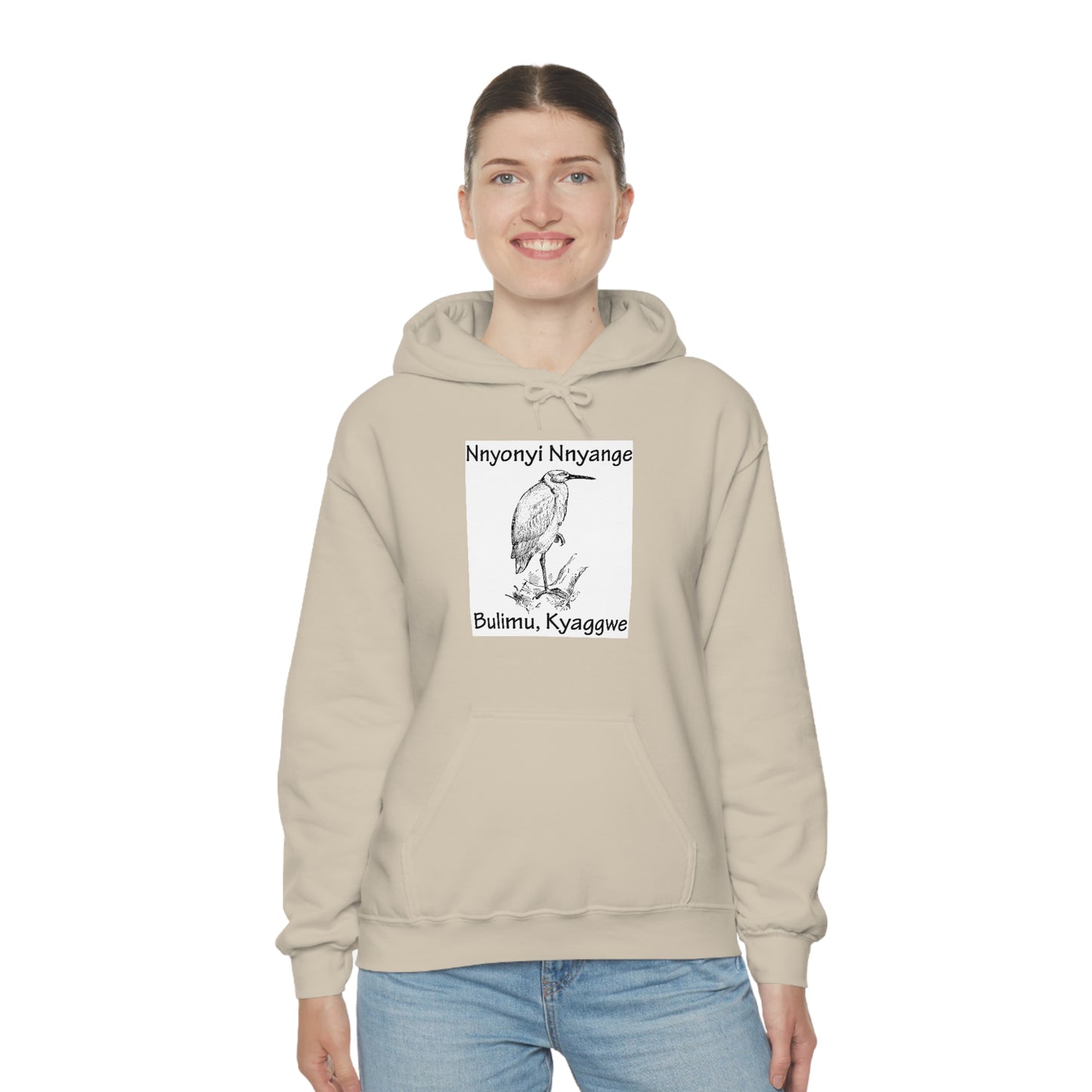 Unisex Heavy Blend™ Hooded Sweatshirt - Nnyonyi Nnyange (Cattle-Egret)