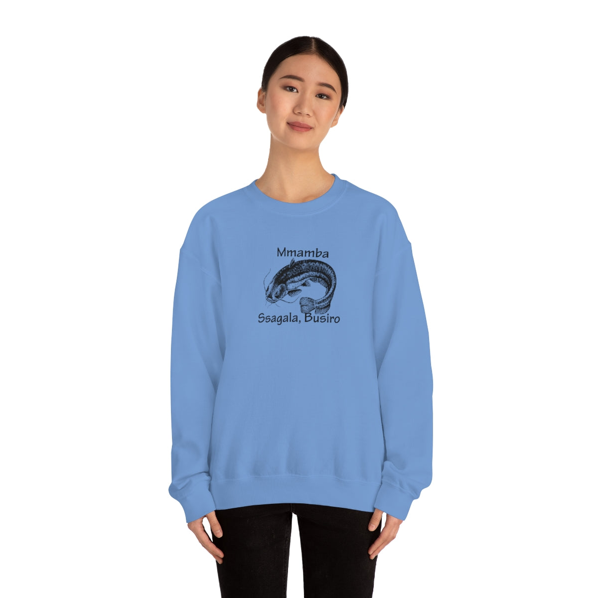 Unisex Heavy Blend™ Crewneck Sweatshirt - Mmamba Ggabunga, WT