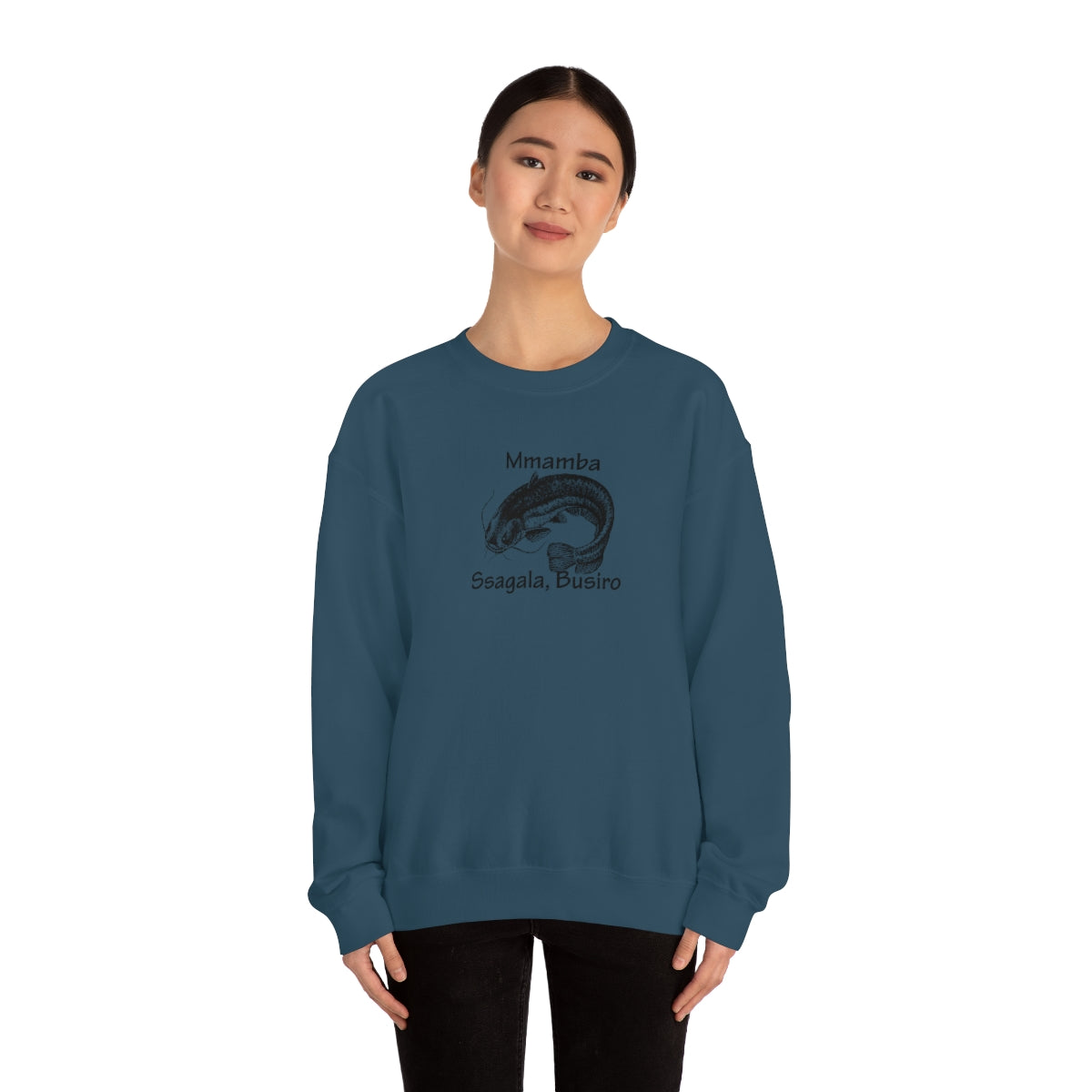 Unisex Heavy Blend™ Crewneck Sweatshirt - Mmamba Ggabunga, WT