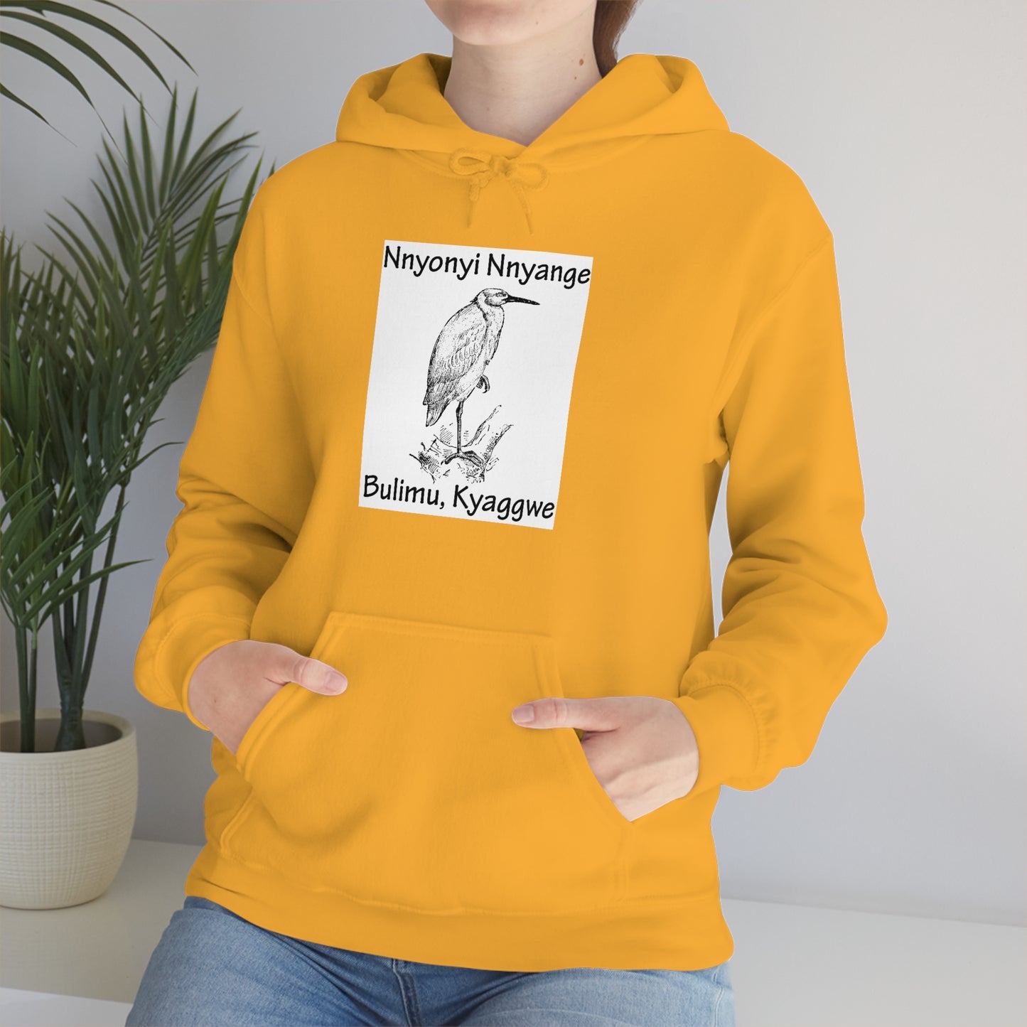 Unisex Heavy Blend™ Hooded Sweatshirt - Nnyonyi Nnyange (Cattle-Egret)