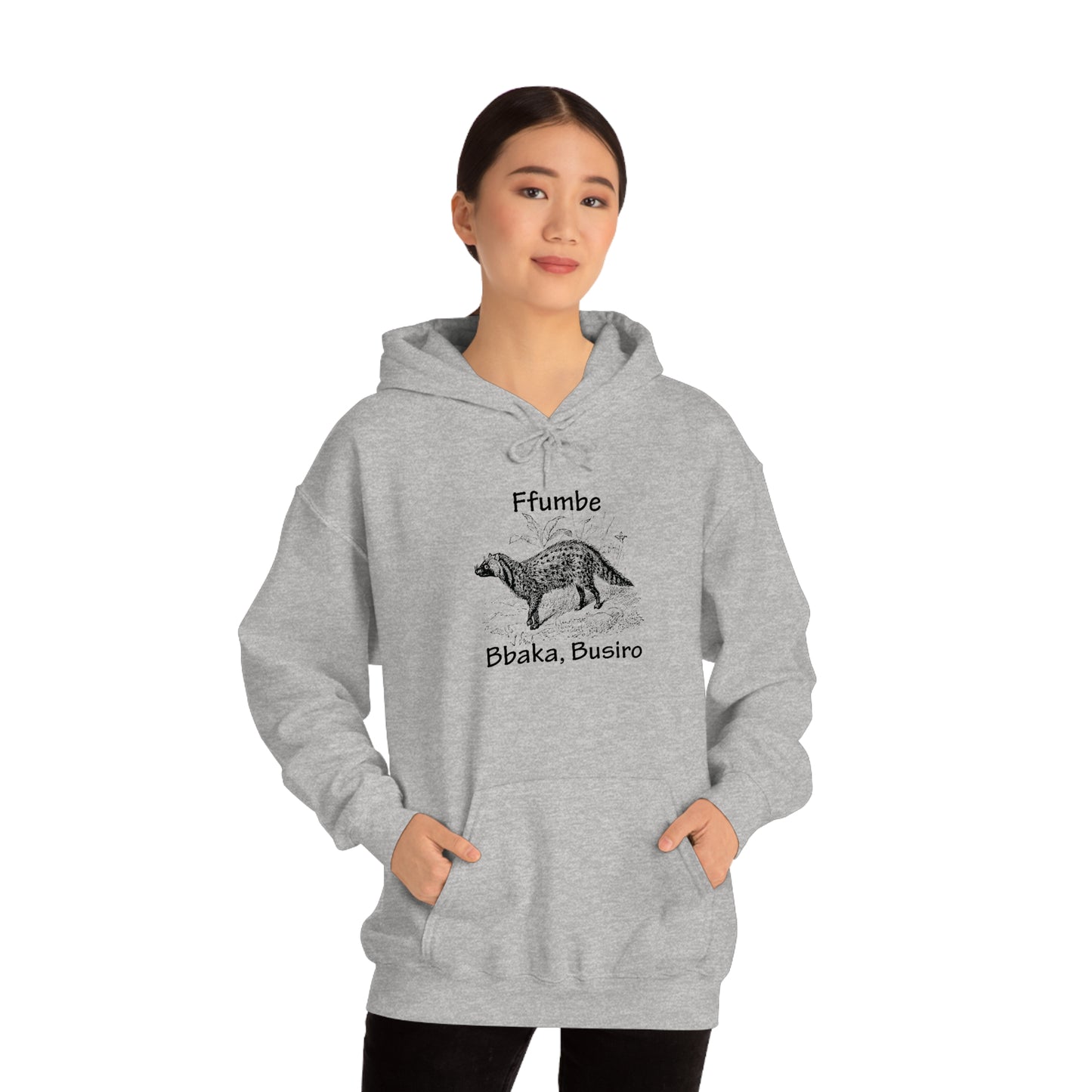 Unisex Heavy Blend™ Hooded Sweatshirt - Ffumbe (Civet Cat)