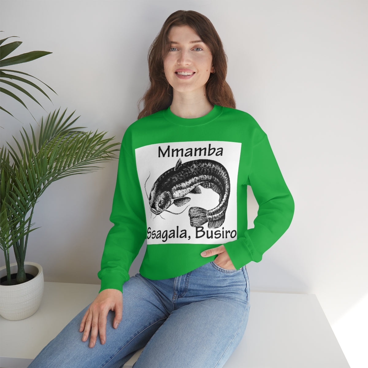 Unisex Heavy Blend™ Crewneck Sweatshirt - Mmamba Ggabunga, WB